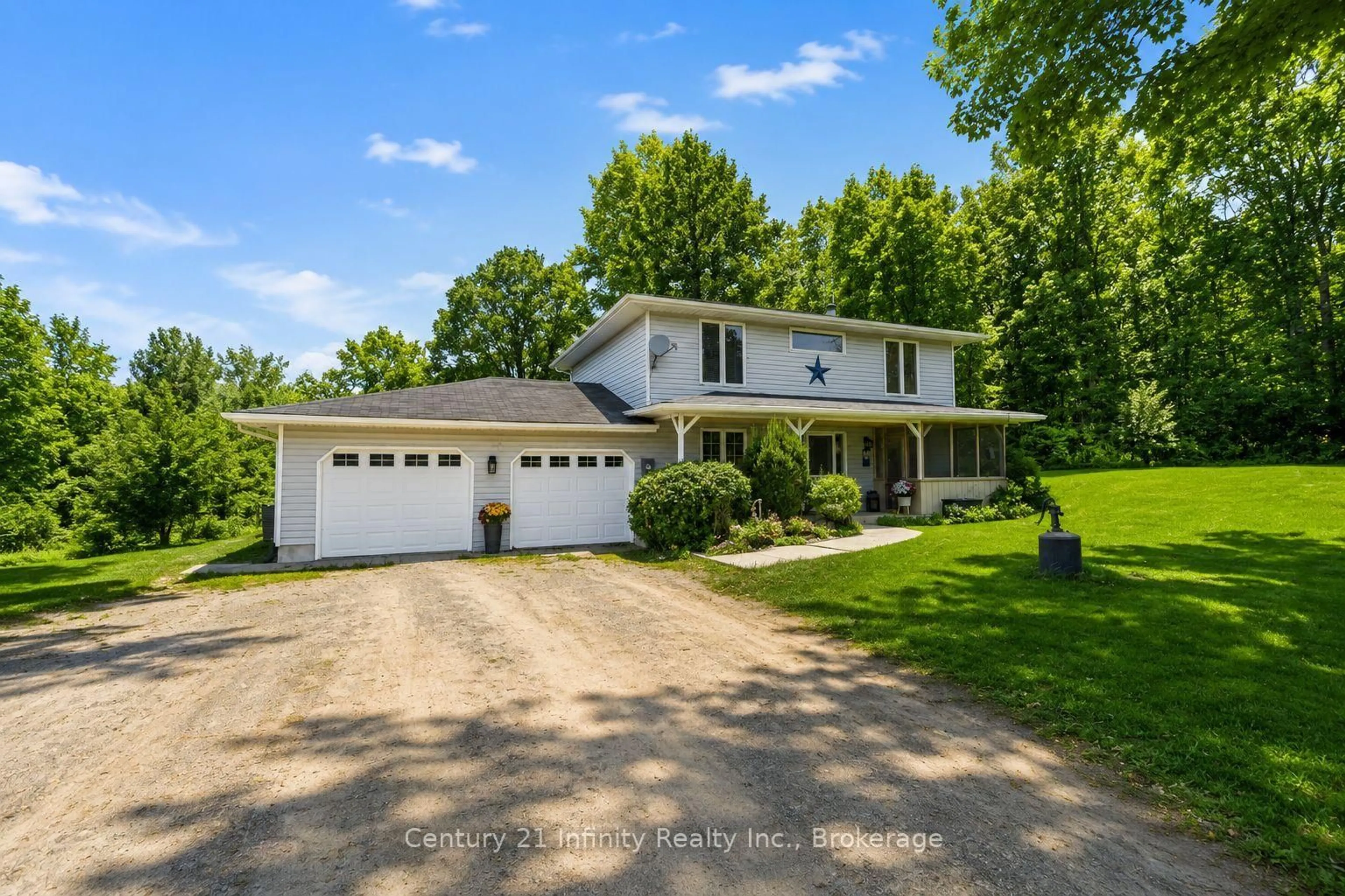 A pic from outside/outdoor area/front of a property/back of a property/a pic from drone, street for 460 Pigden Rd, Madoc Ontario K0K 2K0