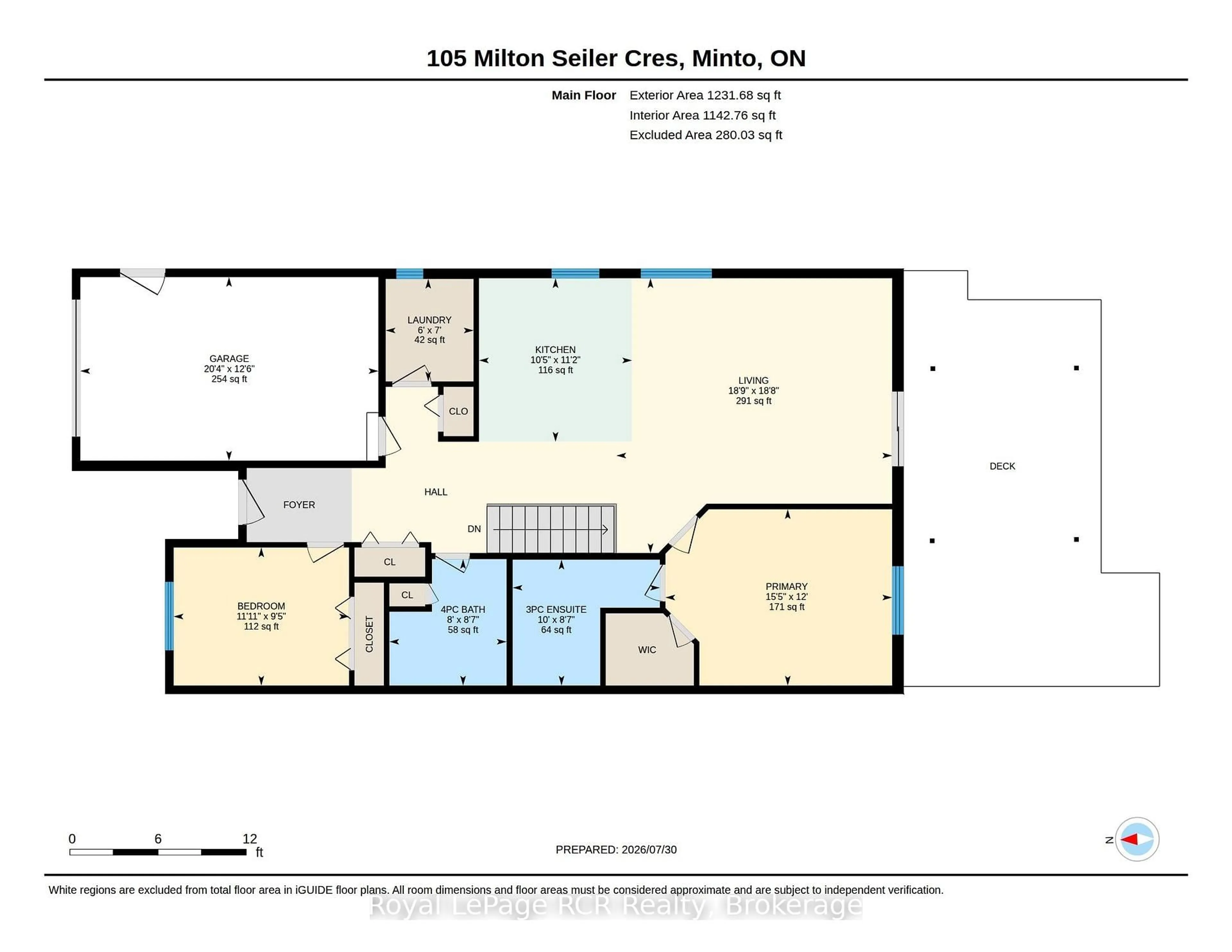 Floor plan for 105 Milton Seiler Cres, Minto Ontario N0G 2P0