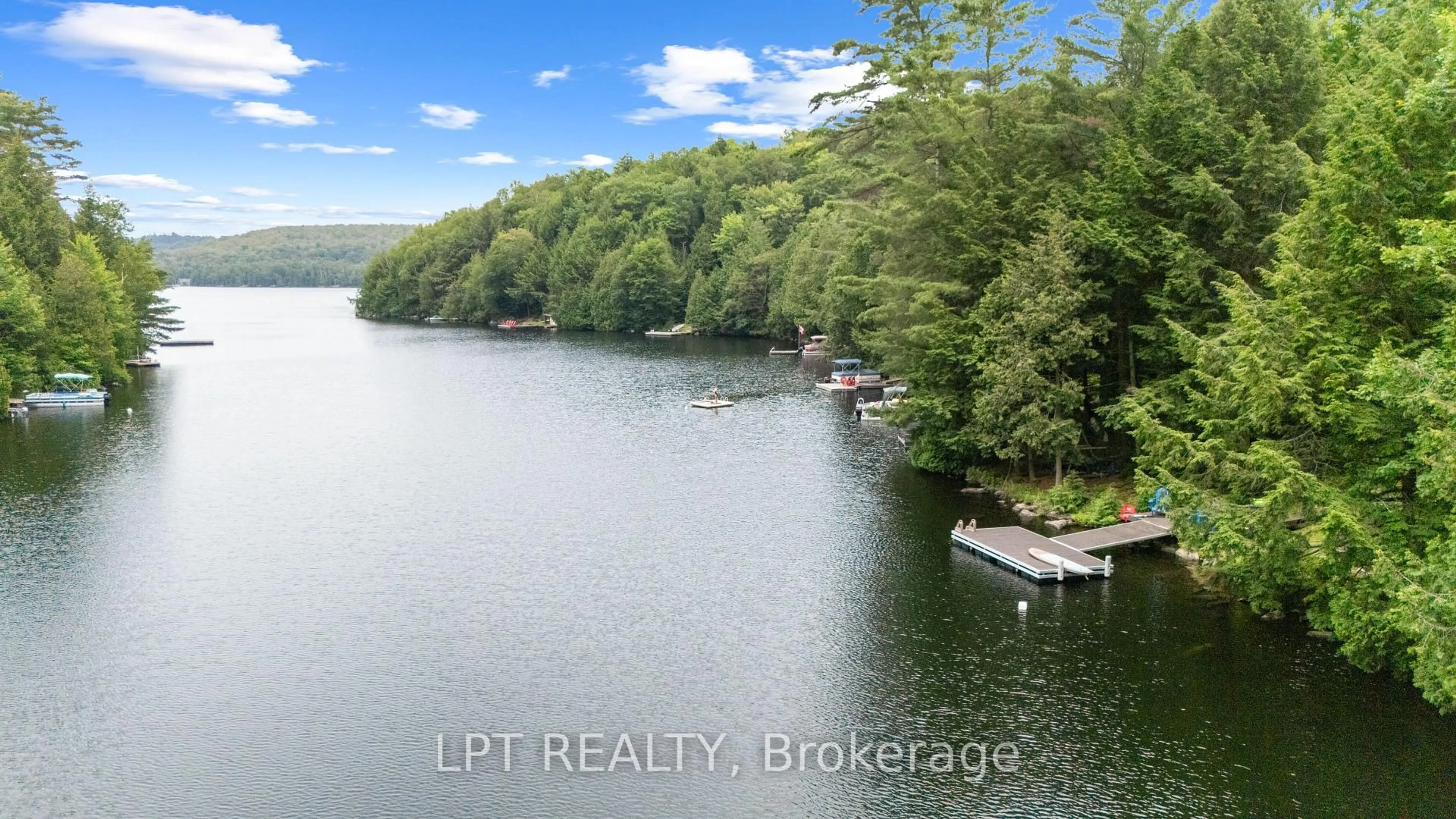 A pic from outside/outdoor area/front of a property/back of a property/a pic from drone, water/lake/river/ocean view for 500A Hazard Hill Rd, Kearney Ontario P0A 1M0