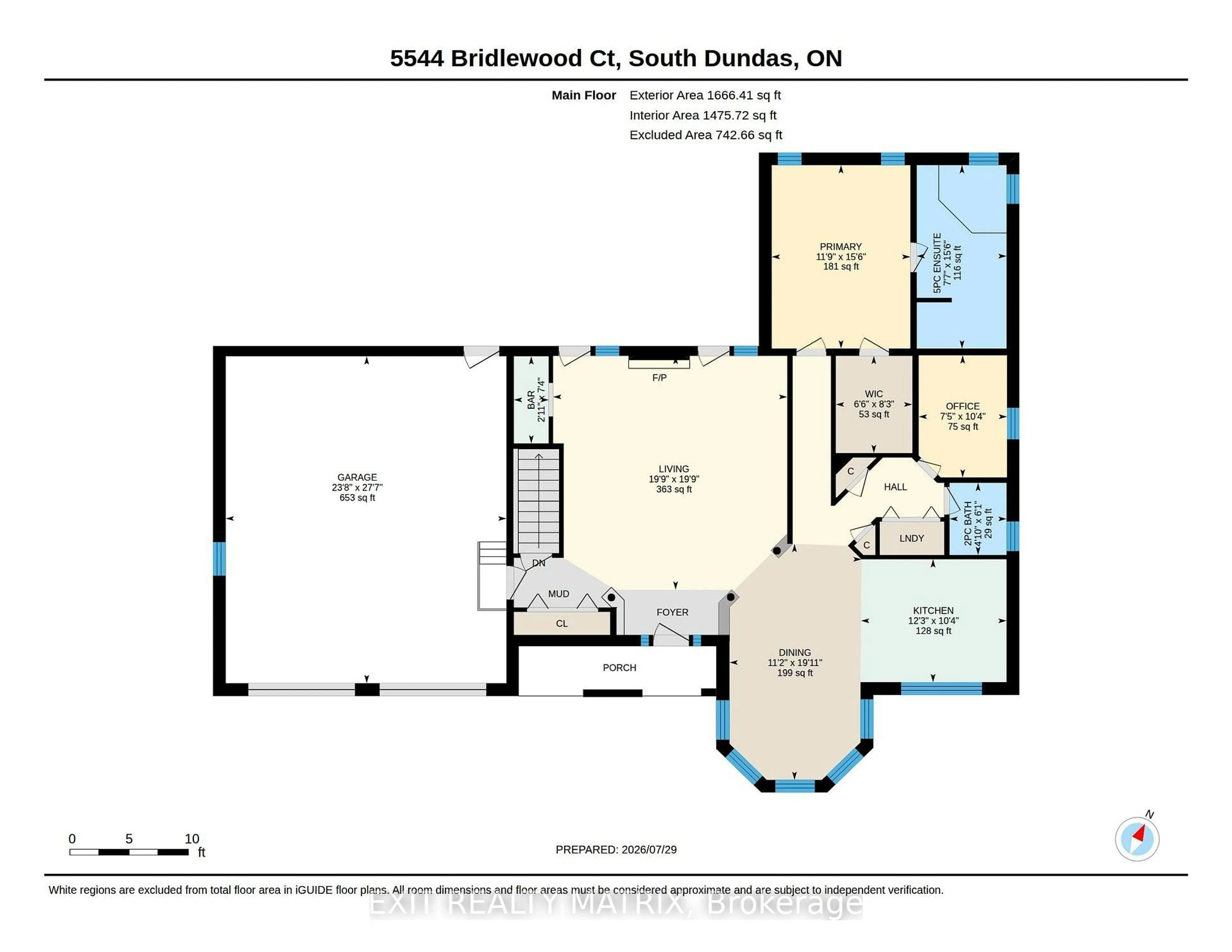 Floor plan for 5544 Bridlewood Crt, South Dundas Ontario K0E 1K0