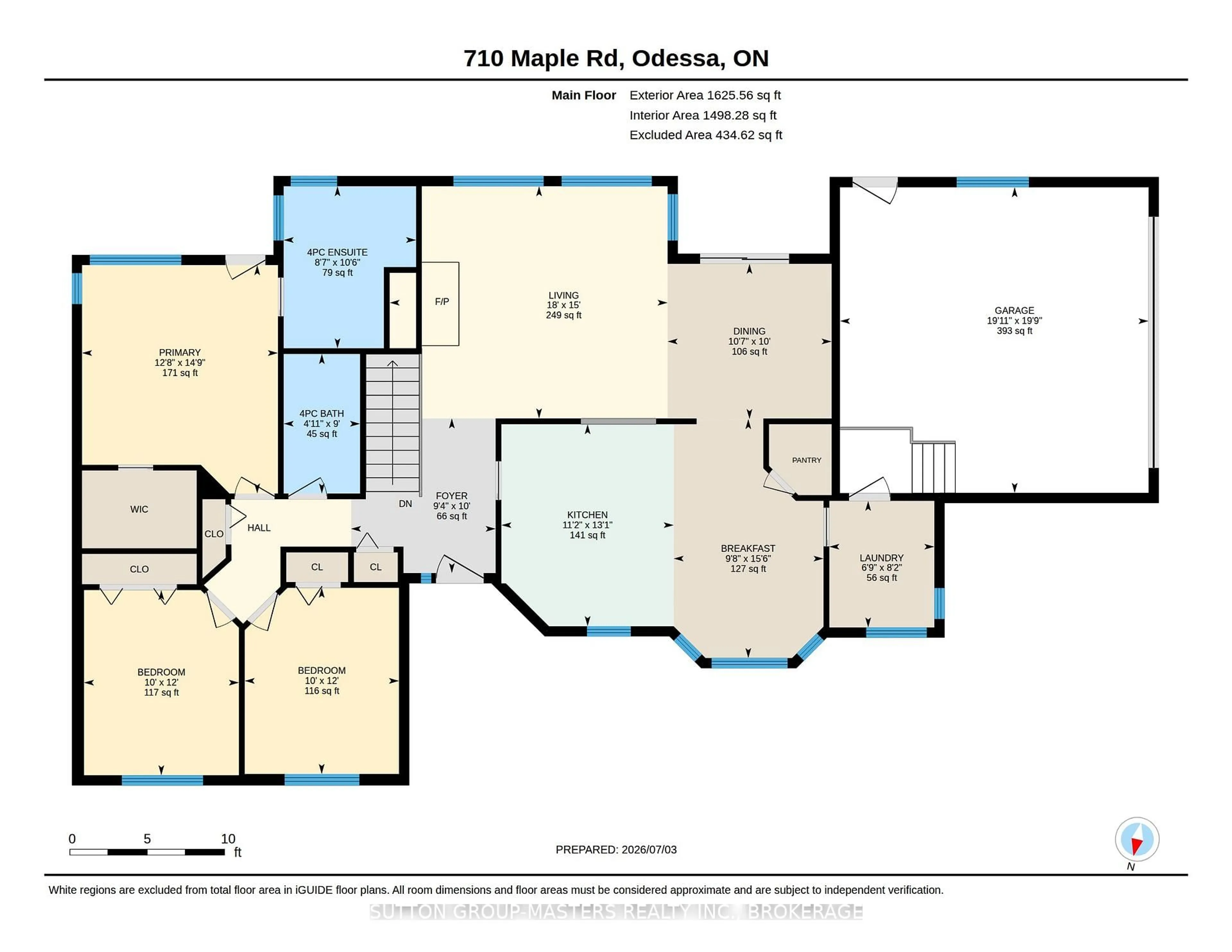 Floor plan for 710 Maple Rd, Bissett Creek Ontario K0H 2H0