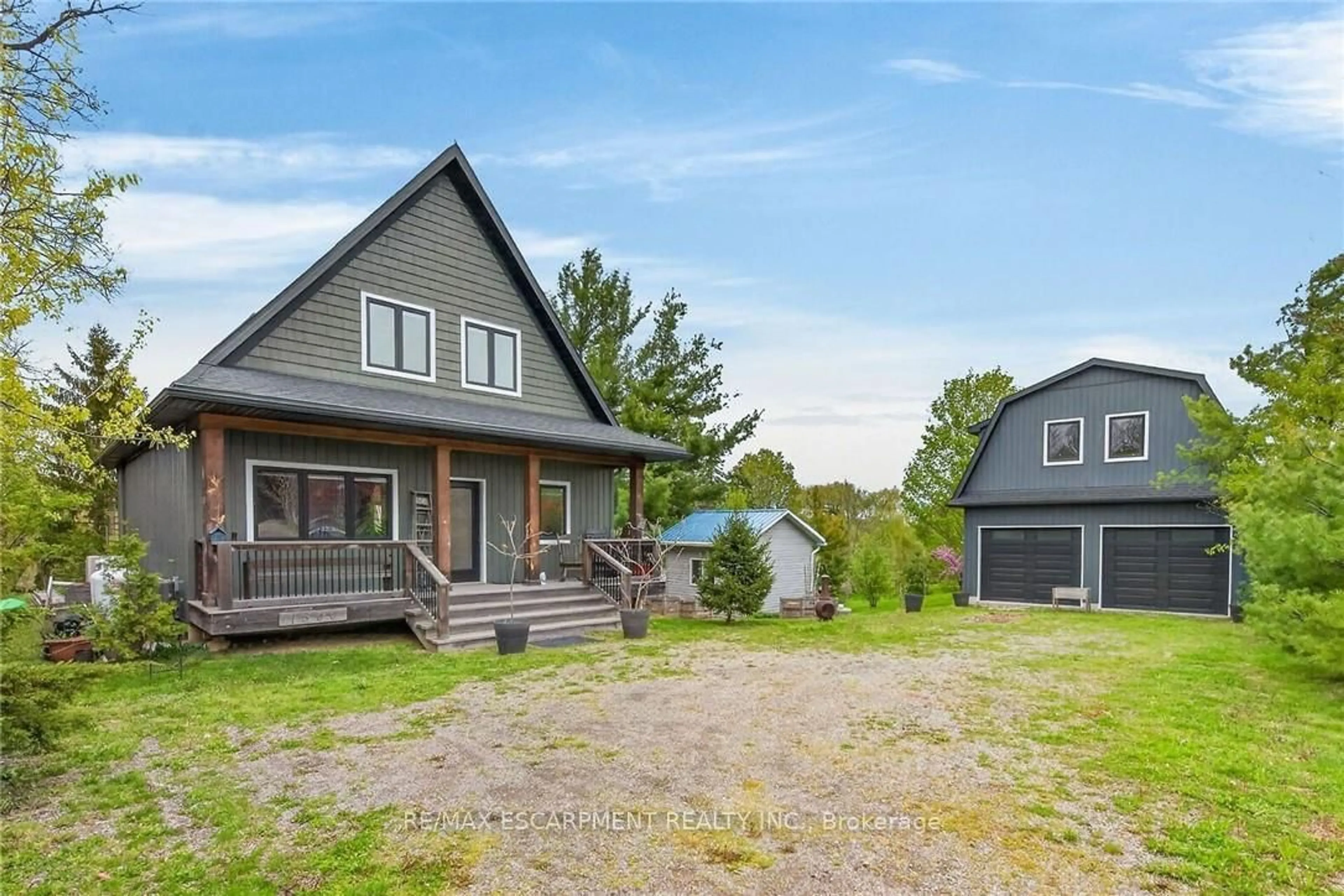 A pic from outside/outdoor area/front of a property/back of a property/a pic from drone, unknown for 1300 River Rd, Haldimand Ontario N0A 1E0
