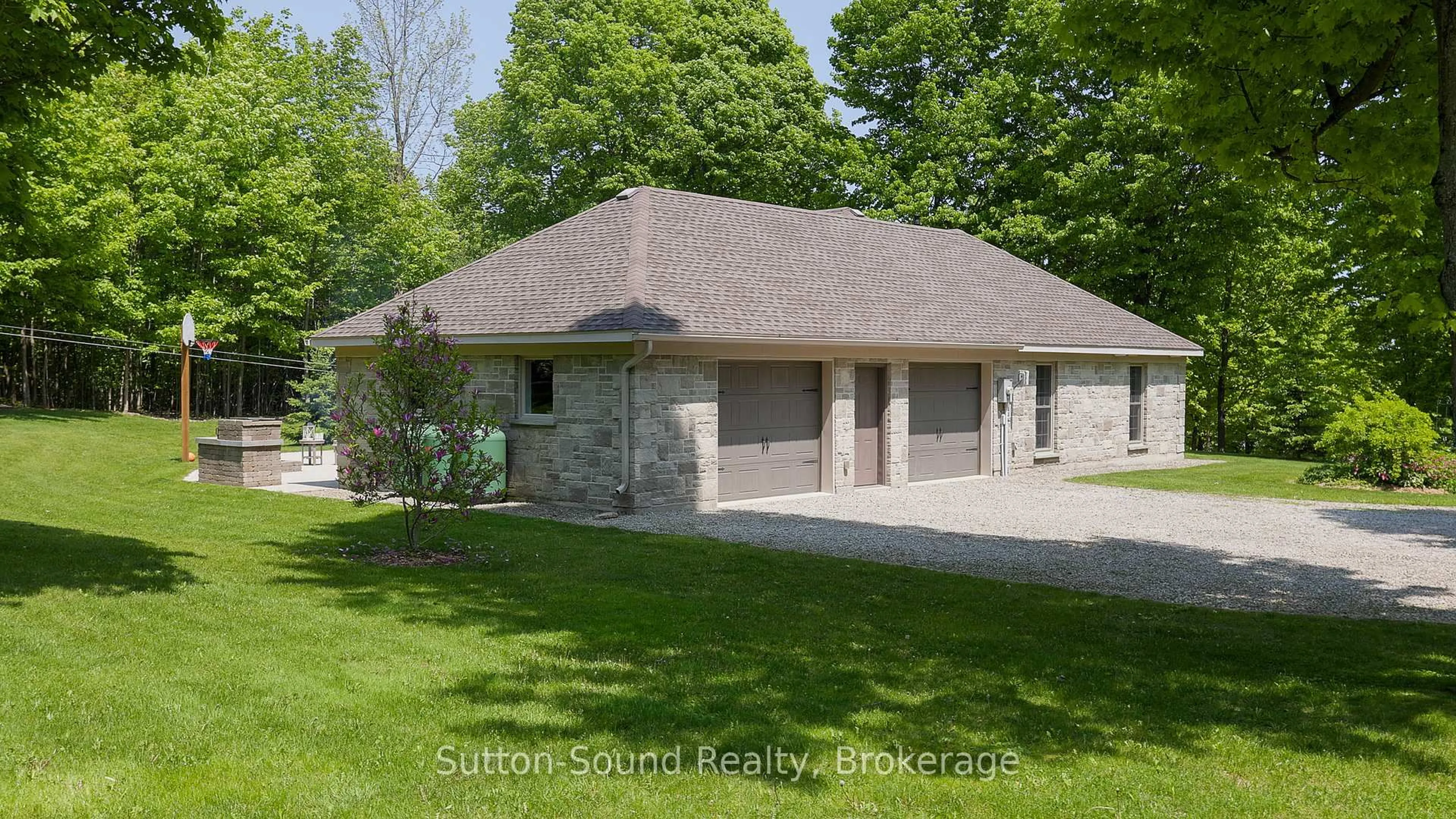 Home with brick exterior material, street for 505556 Grey Road 1 Rd, Georgian Bluffs Ontario N0H 1S0
