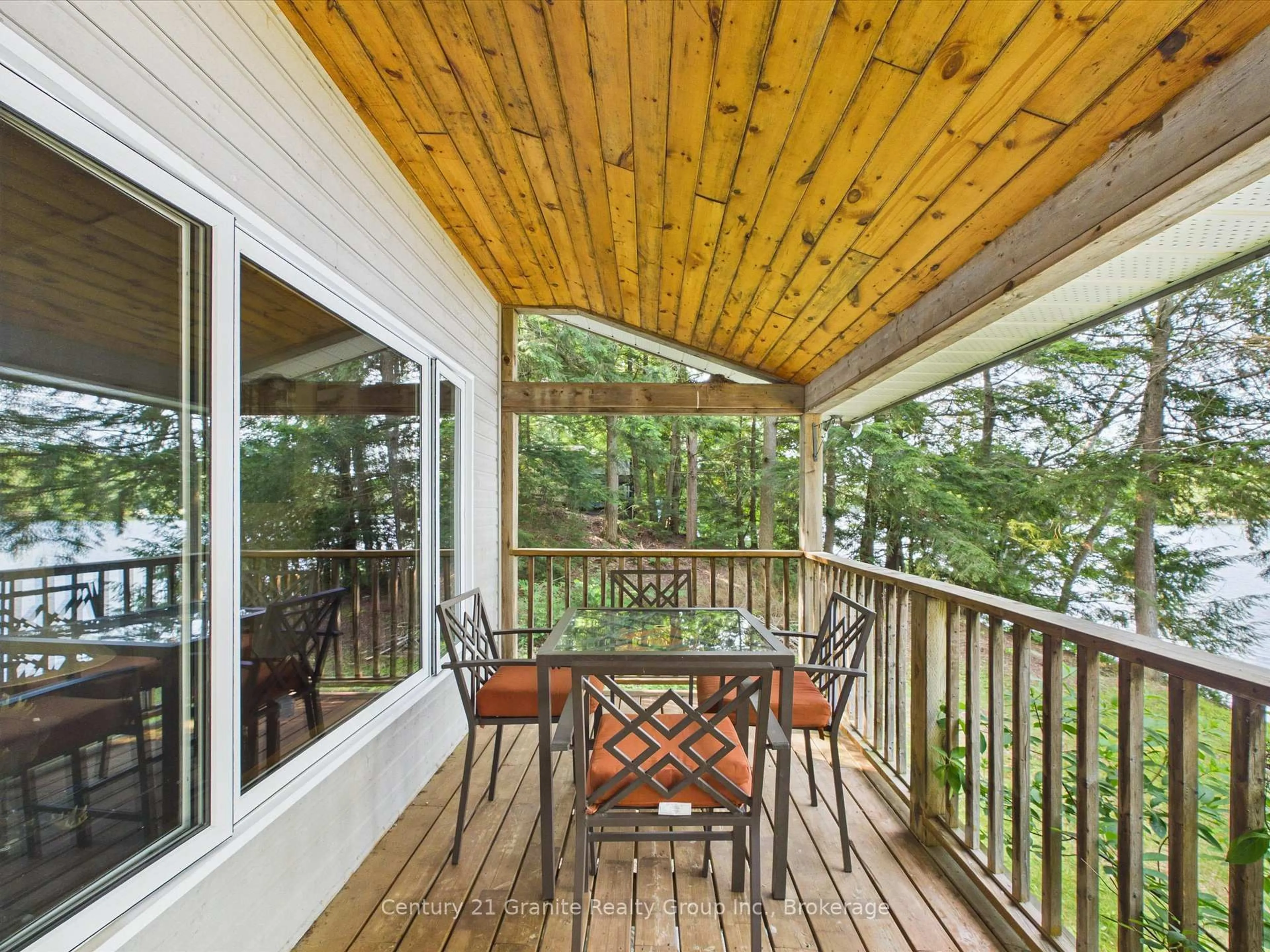 Patio, water/lake/river/ocean view for 1474 Bitter Lake Rd, Dysart et al Ontario K0M 1S0