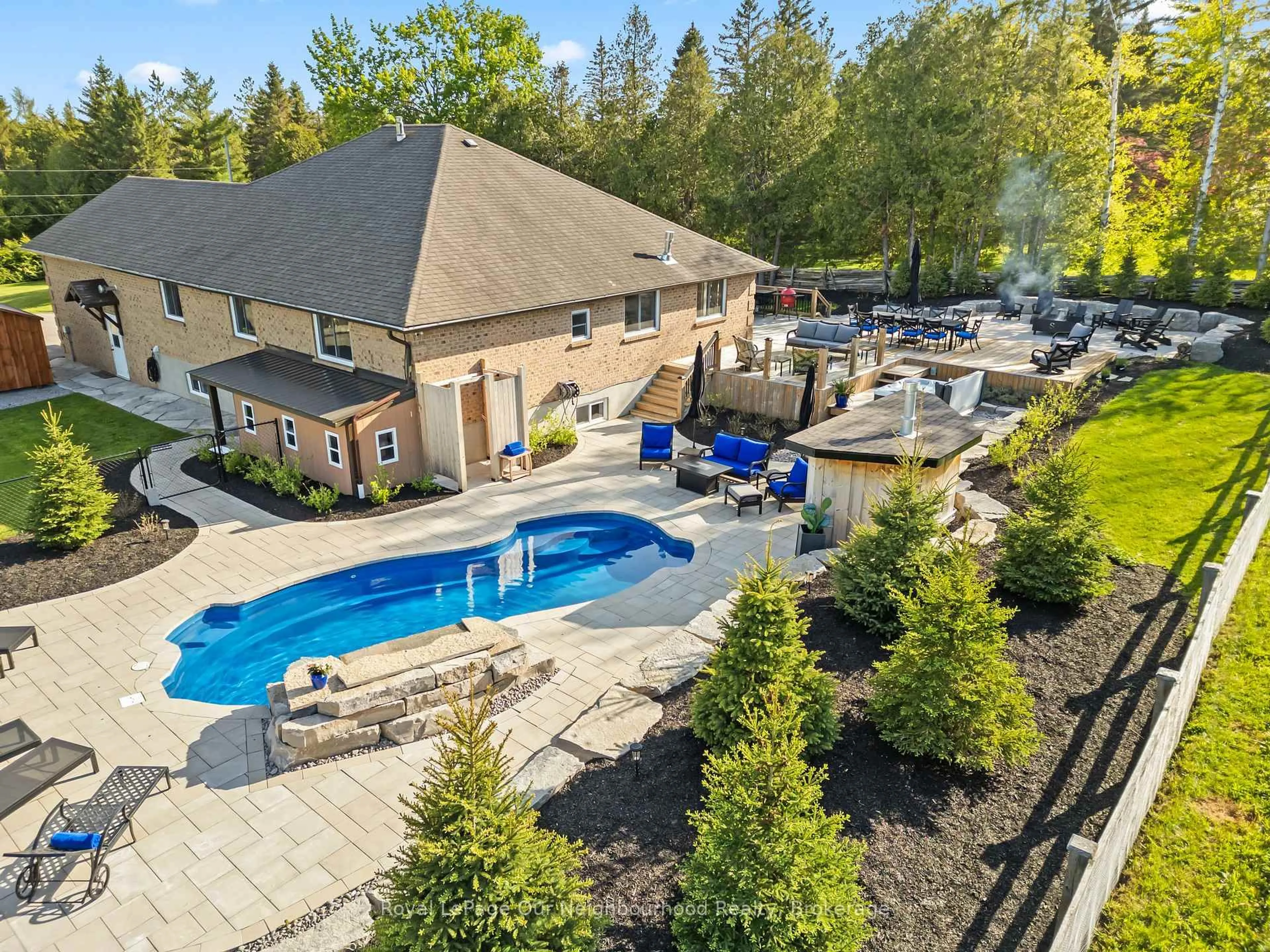A pic from outside/outdoor area/front of a property/back of a property/a pic from drone, water/lake/river/ocean view for 771 Traceys Hill Rd, Kawartha Lakes Ontario K0L 2W0