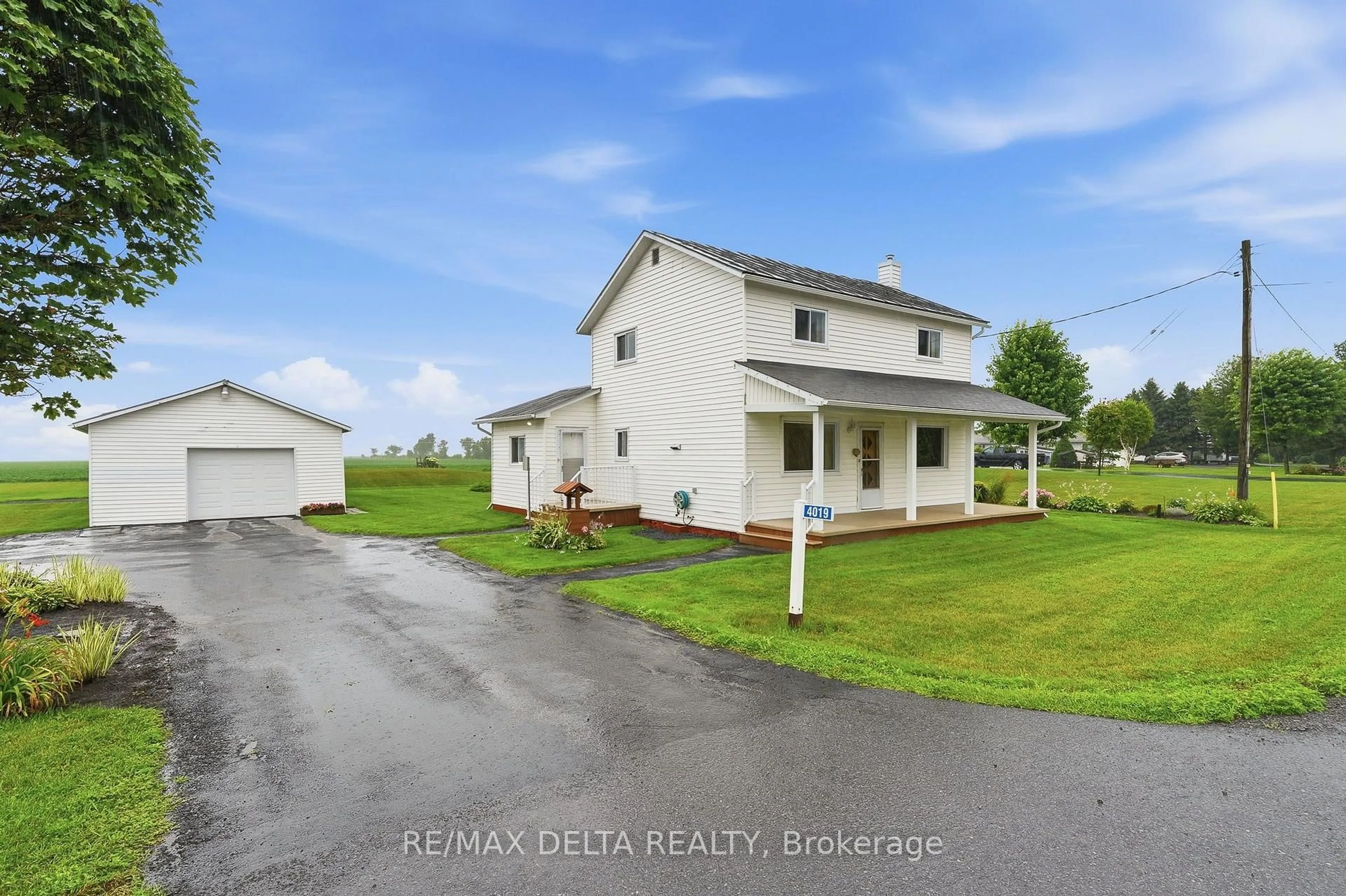 A pic from outside/outdoor area/front of a property/back of a property/a pic from drone, unknown for 4019 County Rd. 9 Rd, The Nation Ontario K0C 2B0