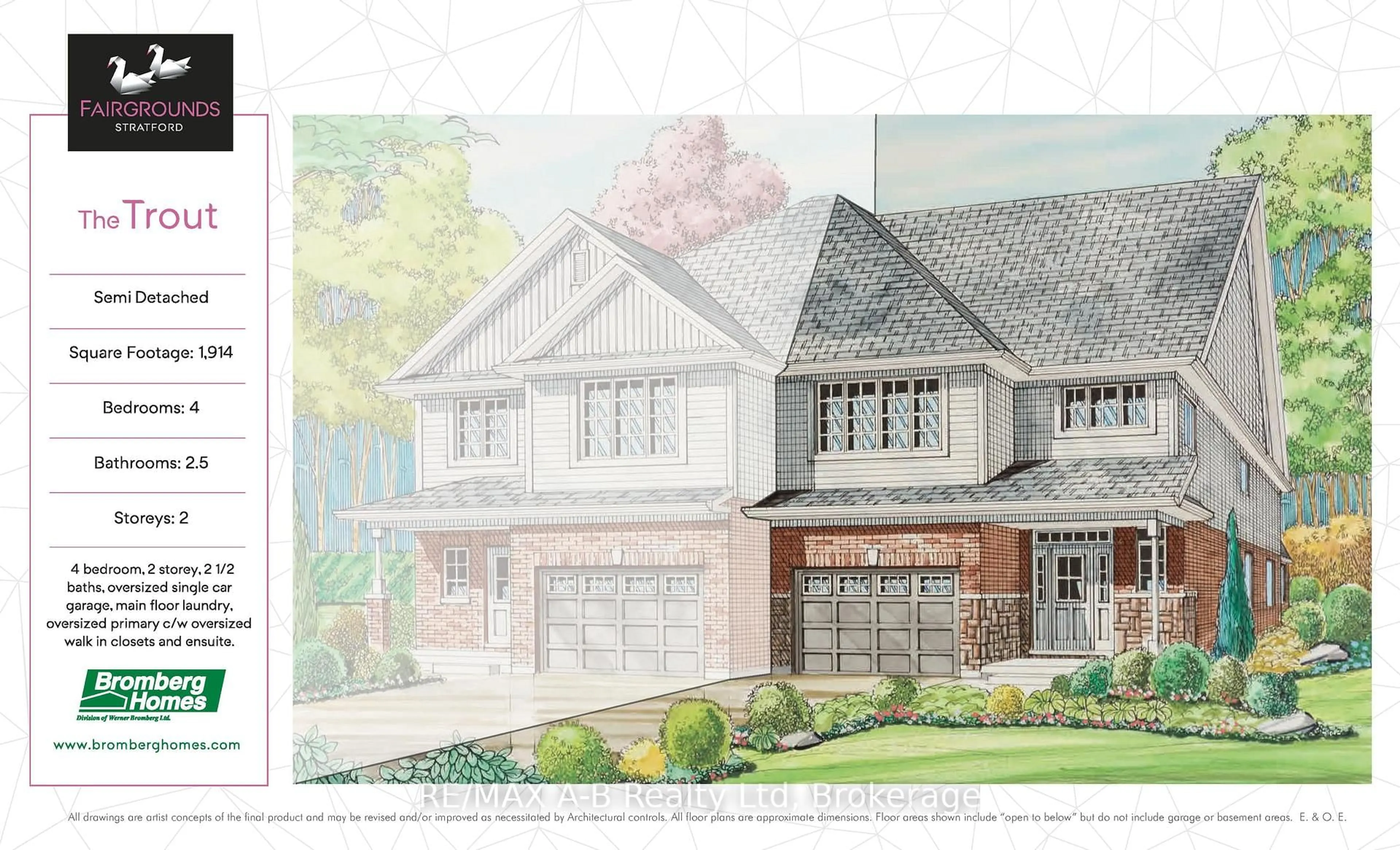 Home with brick exterior material, street for 15 Cottle Way, Stratford Ontario N5A 0M7