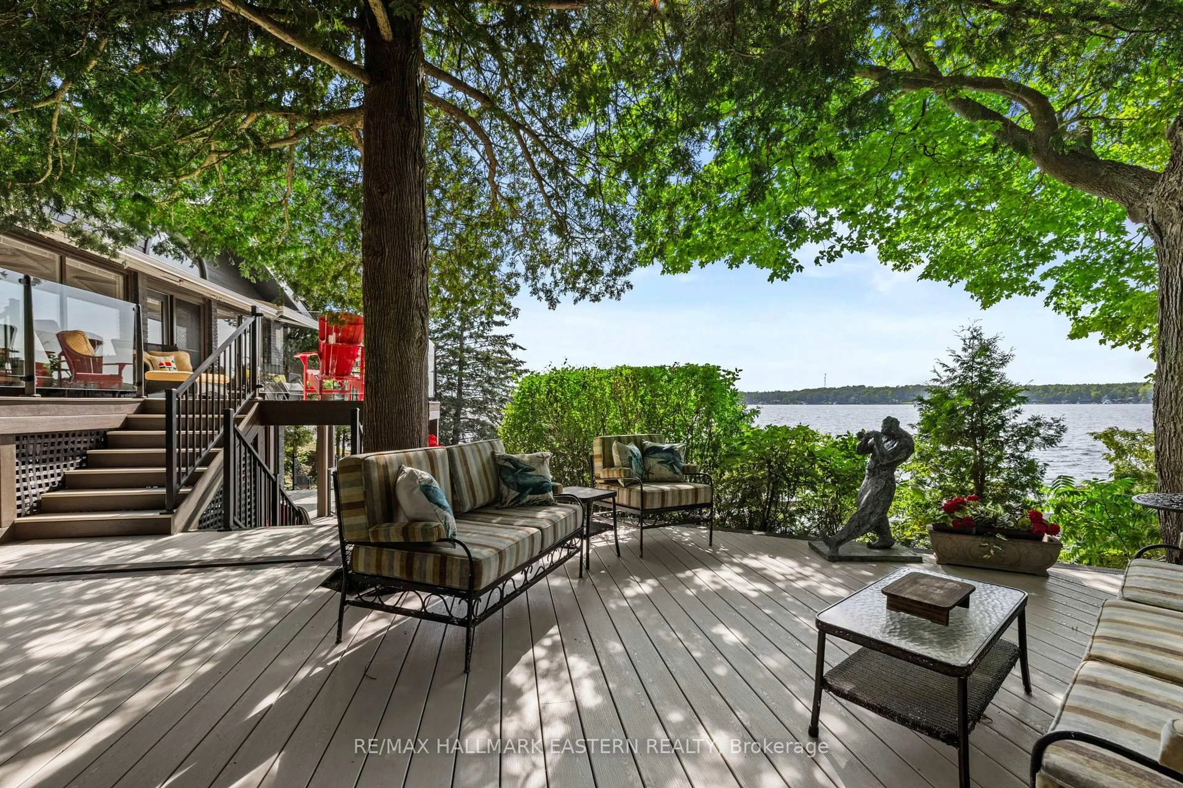 Patio, water/lake/river/ocean view for 1052 Tedford Lane, Douro-Dummer Ontario K0L 2H0