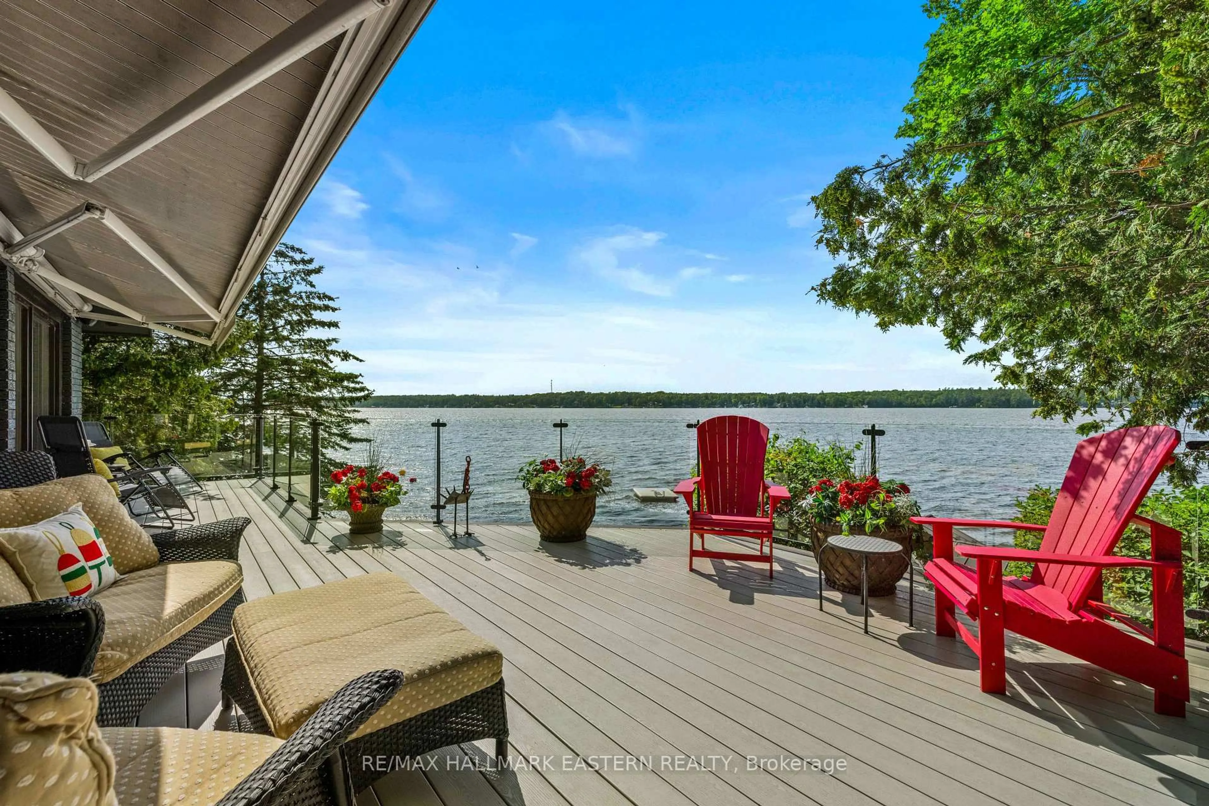 Patio, water/lake/river/ocean view for 1052 Tedford Lane, Douro-Dummer Ontario K0L 2H0