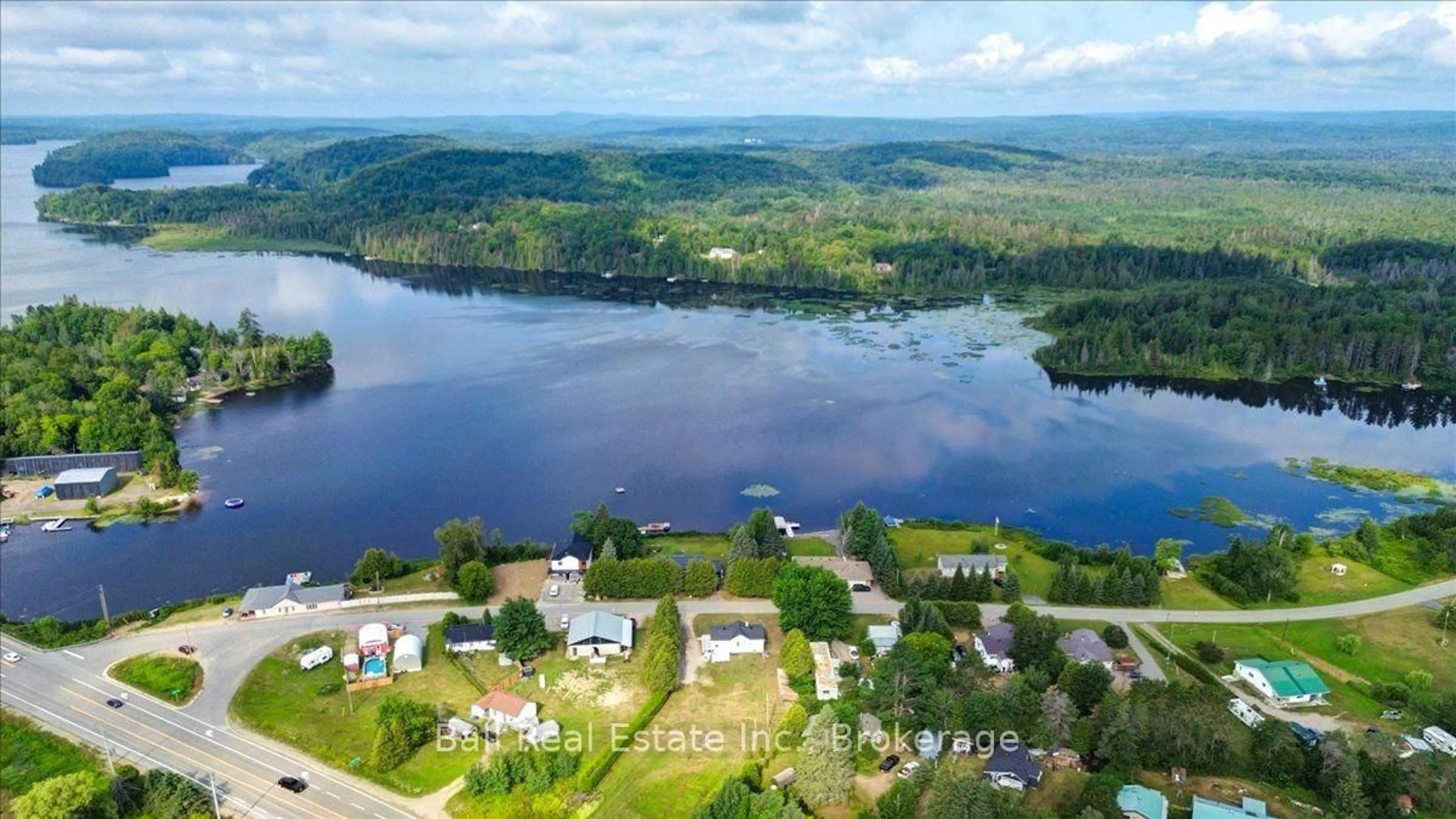 A pic from outside/outdoor area/front of a property/back of a property/a pic from drone, water/lake/river/ocean view for 34 Paudash Lake Rd, Bancroft Ontario K0L 1C0