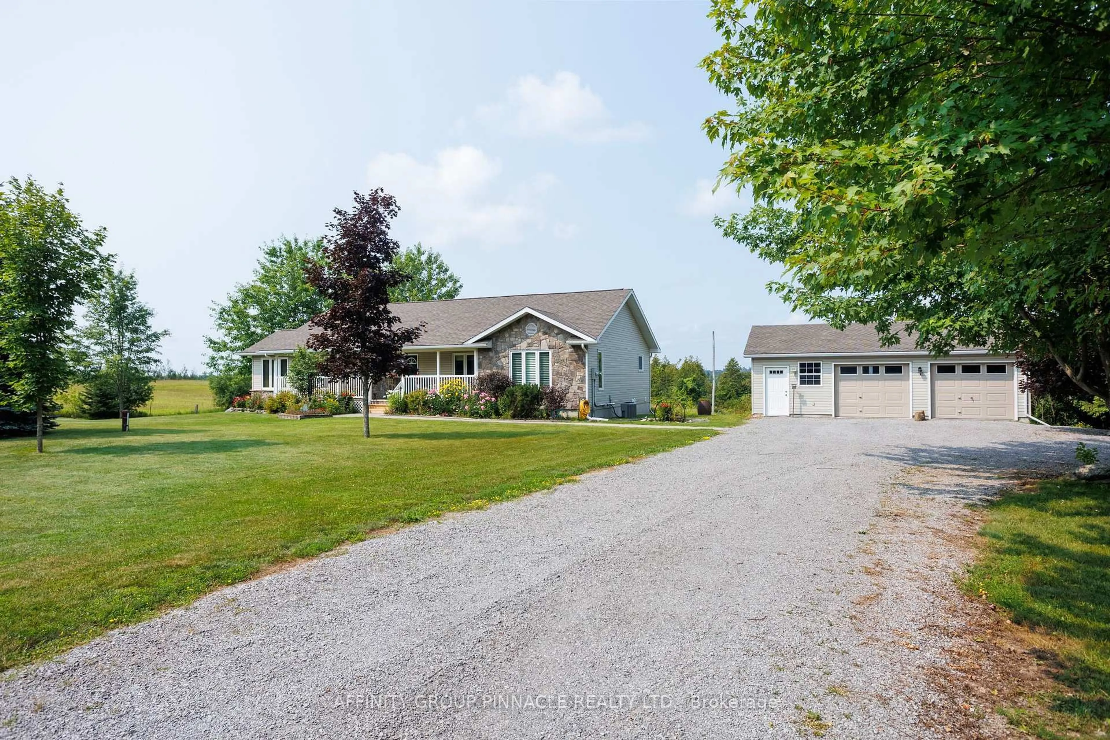 A pic from outside/outdoor area/front of a property/back of a property/a pic from drone, street for 243 Fairbairn Rd, Kawartha Lakes Ontario K0M 1A0