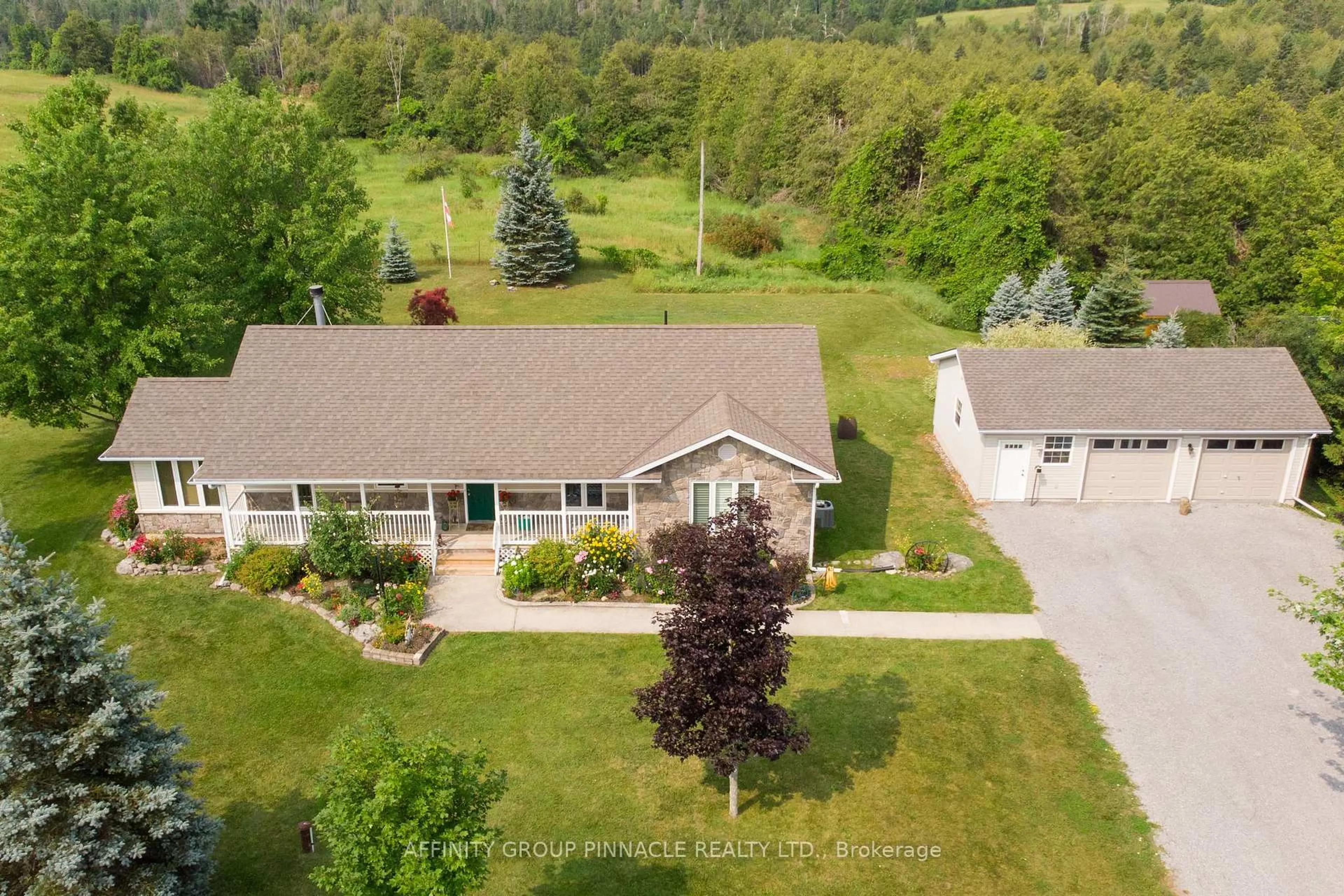 A pic from outside/outdoor area/front of a property/back of a property/a pic from drone, unknown for 243 Fairbairn Rd, Kawartha Lakes Ontario K0M 1A0