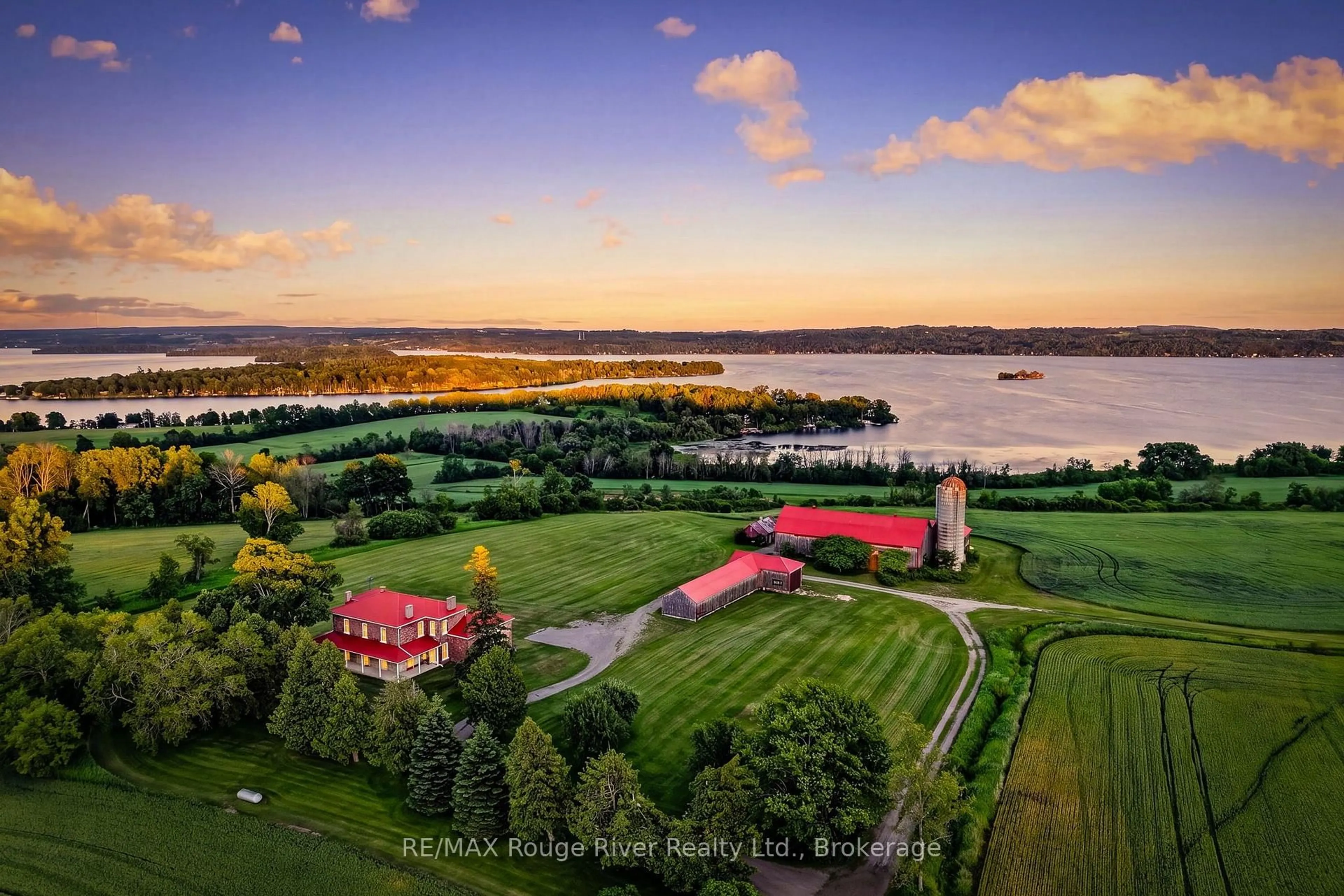 A pic from outside/outdoor area/front of a property/back of a property/a pic from drone, water/lake/river/ocean view for 733 COUNTY RD 2 RD Rd, Otonabee-South Monaghan Ontario K0L 1B0
