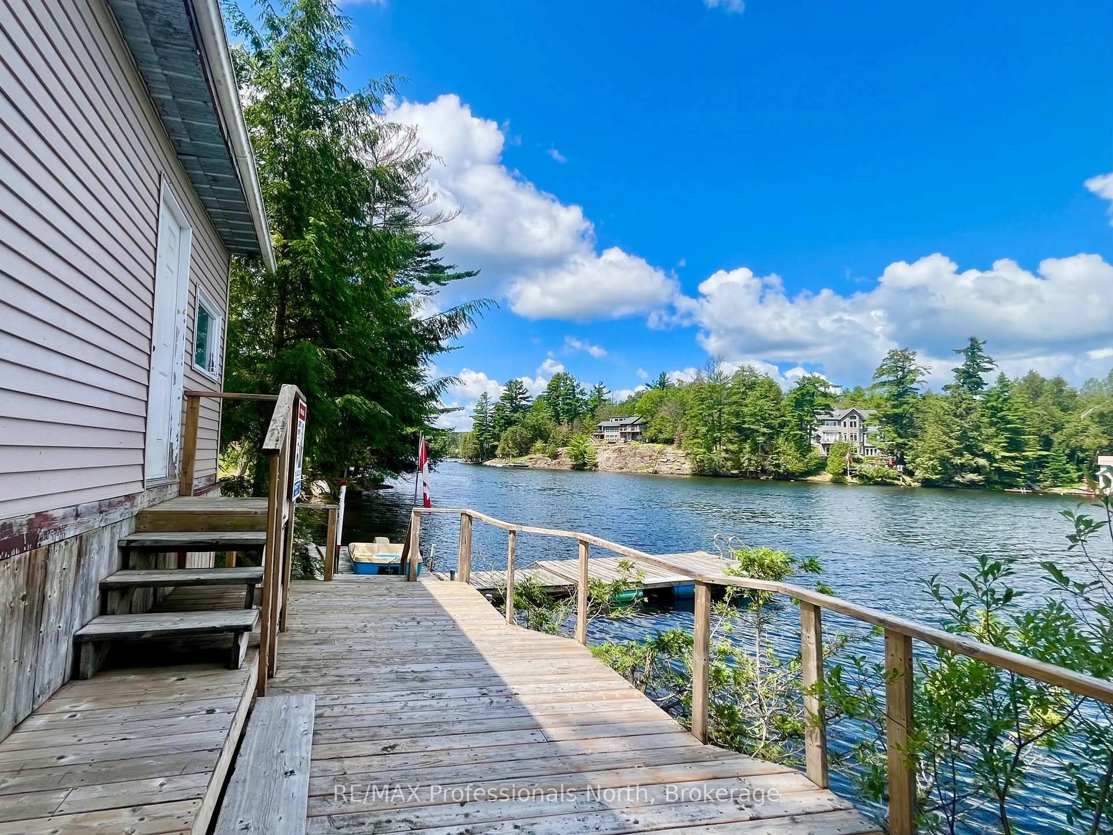 Patio, water/lake/river/ocean view for 1024 Ranta Tr, Minden Hills Ontario K0M 2K0