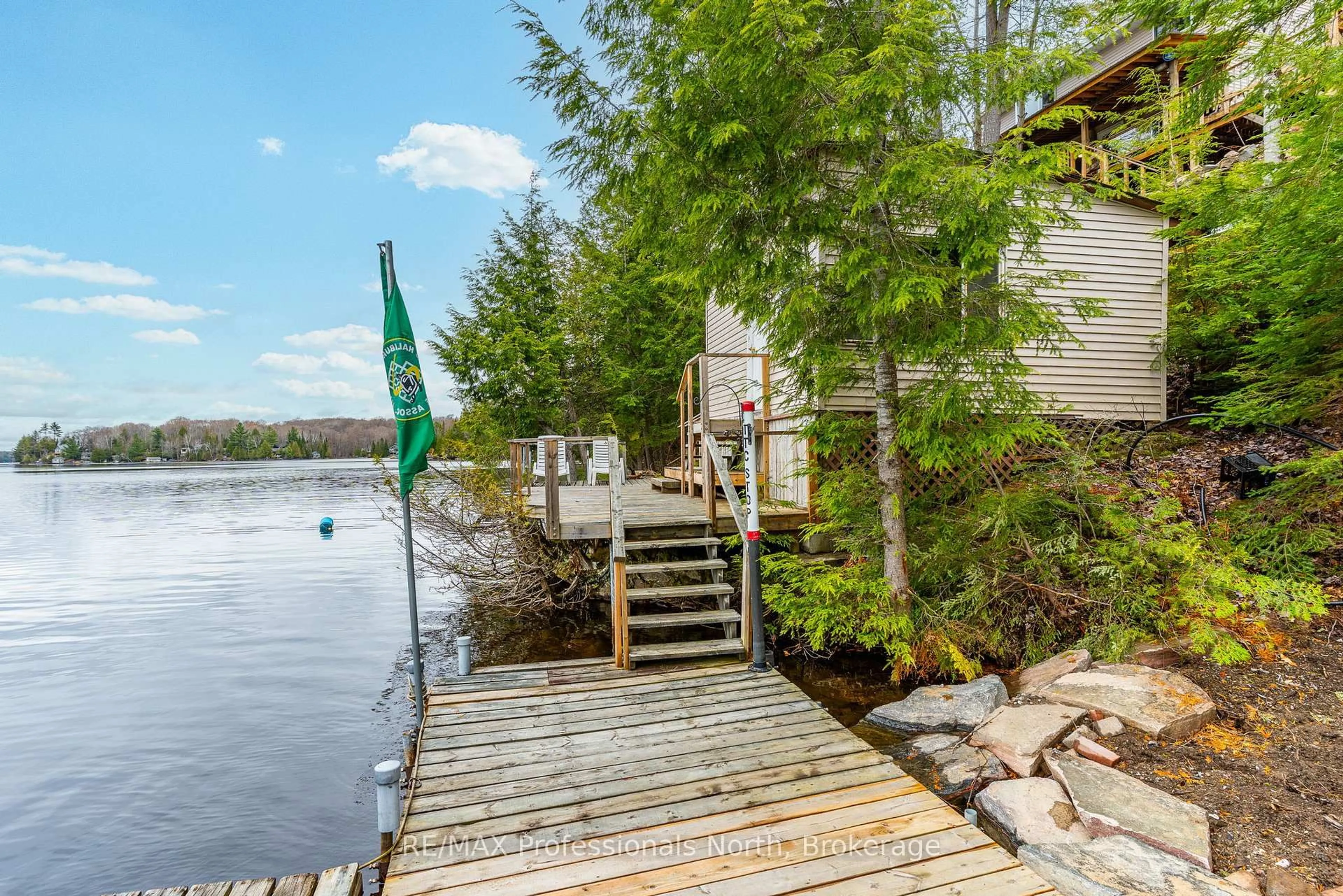 Patio, water/lake/river/ocean view for 1024 Ranta Tr, Minden Hills Ontario K0M 2K0