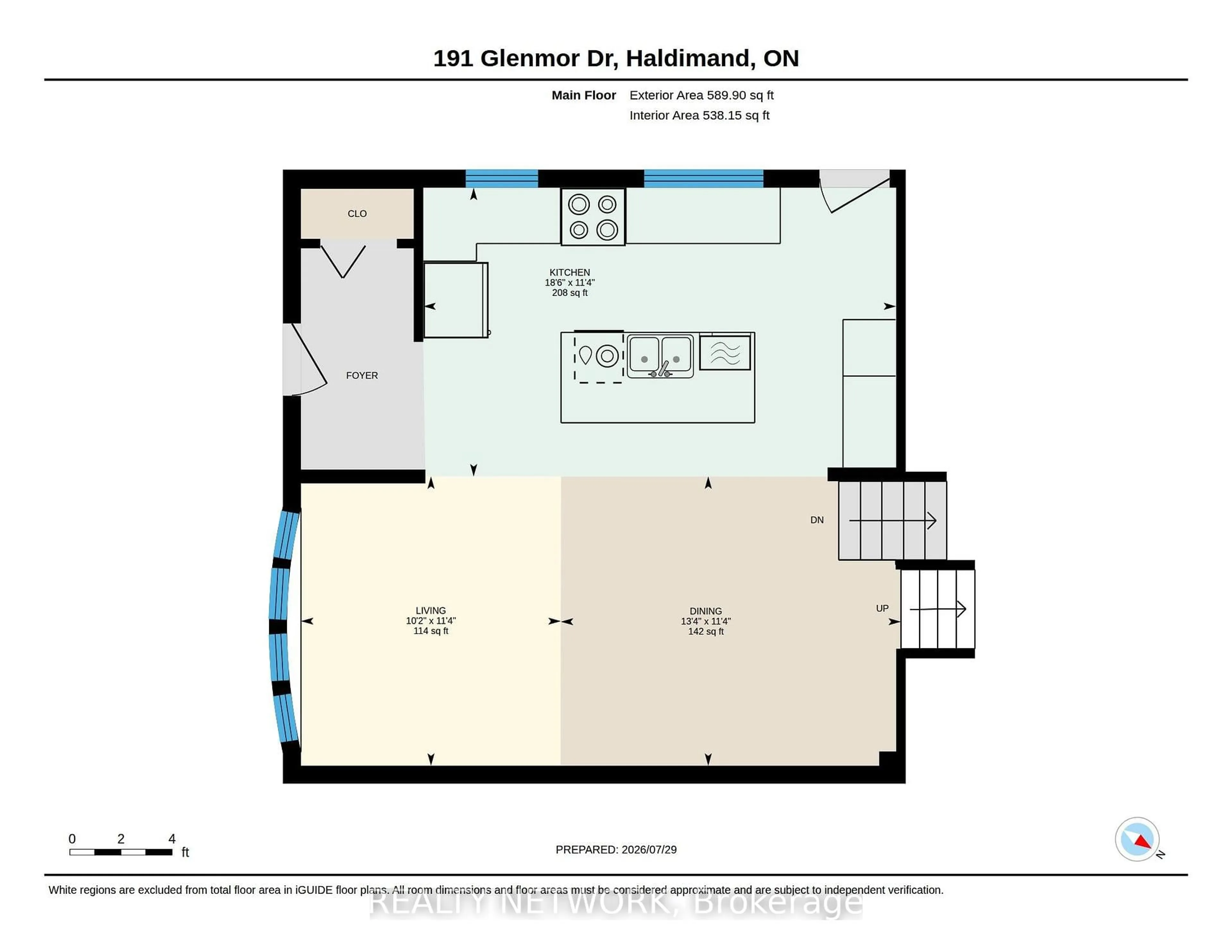 Floor plan for 191 Glenmor Dr, Haldimand Ontario N3W 1K3