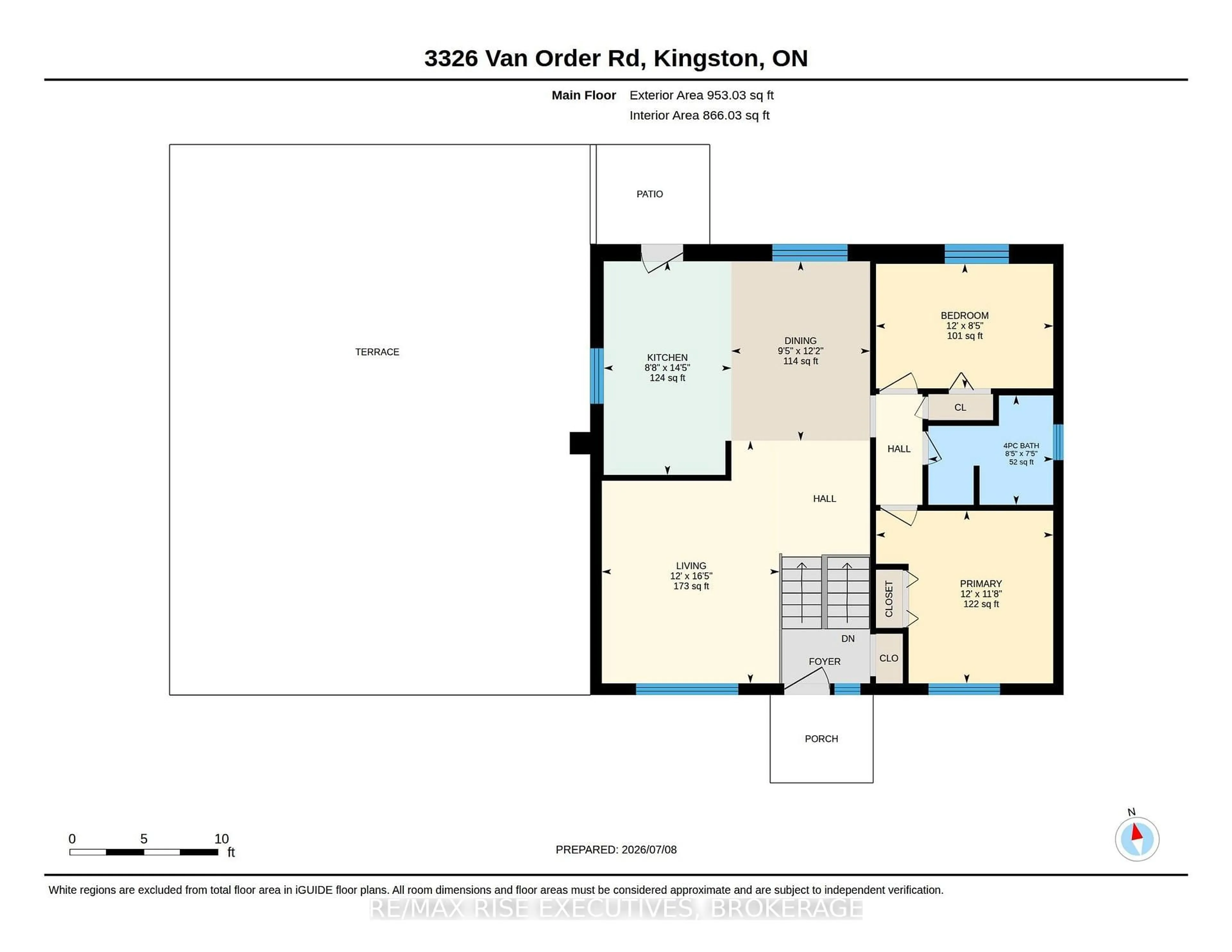 Floor plan for 3326 Van Order Rd, Mcdonalds Corners Ontario K0H 1M0