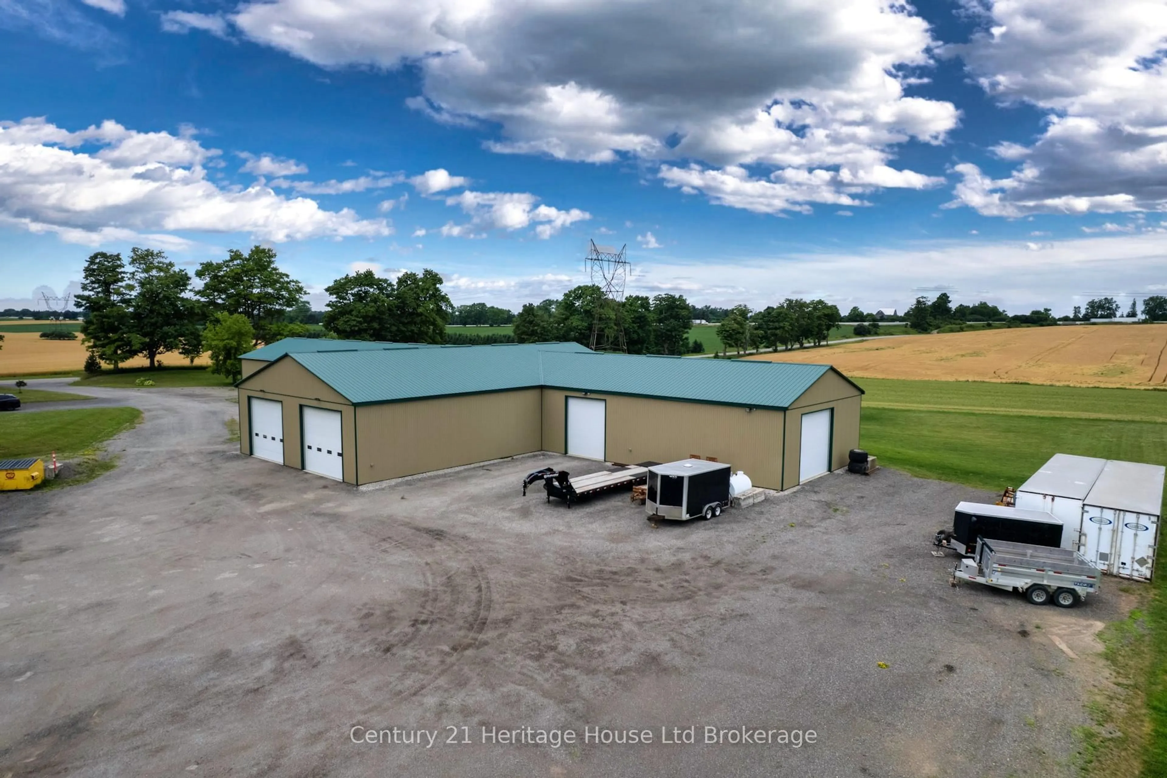 A pic from outside/outdoor area/front of a property/back of a property/a pic from drone, building for 3208-3214 Pigram Line, South-West Oxford Ontario N0J 1W0