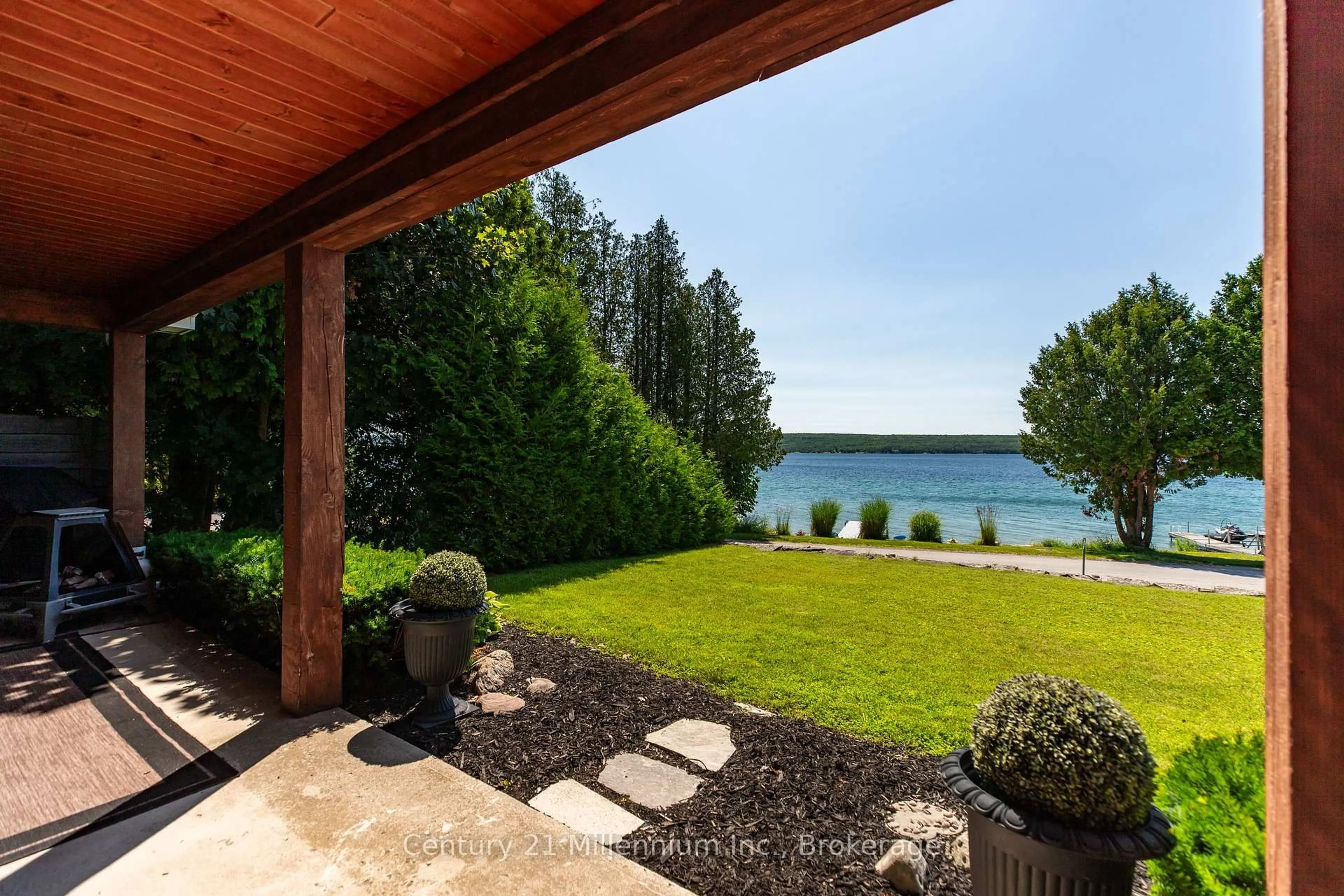 Patio, water/lake/river/ocean view for 247 MALLORY BEACH Rd, South Bruce Peninsula Ontario N0H 2T0