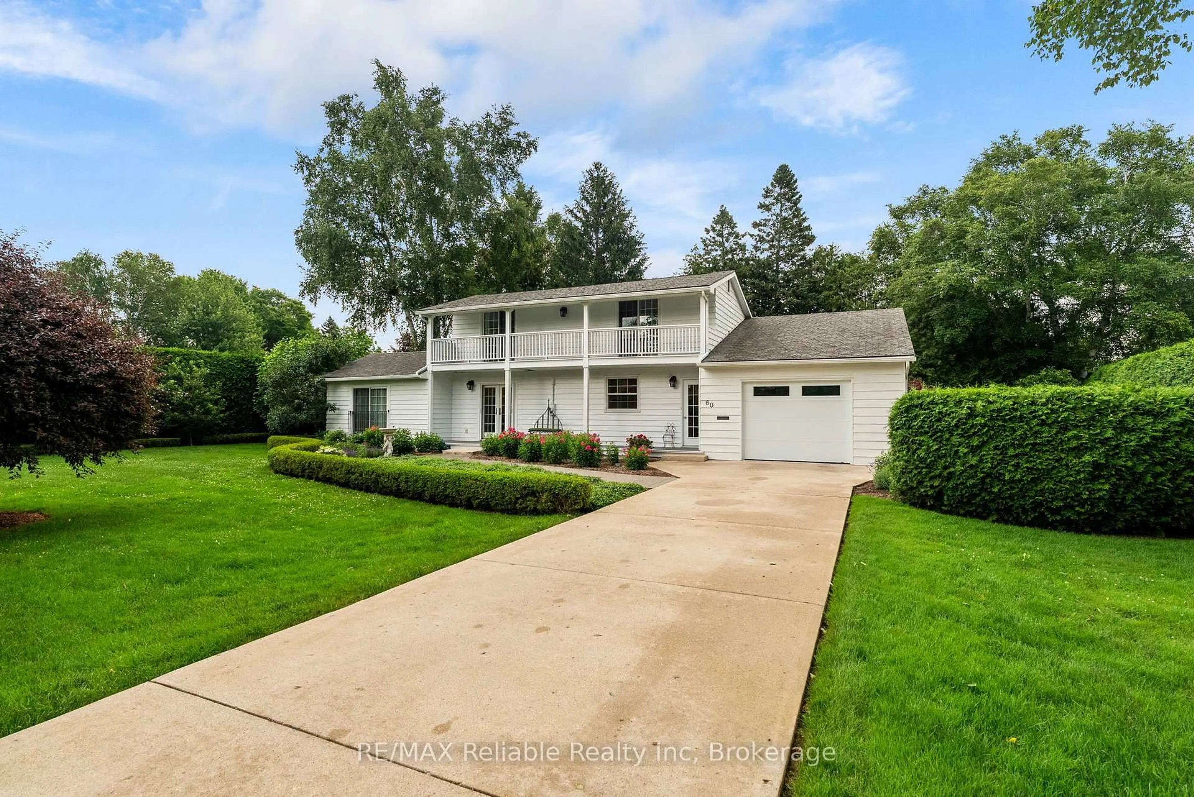 A pic from outside/outdoor area/front of a property/back of a property/a pic from drone, water/lake/river/ocean view for 60 Tuyll St, Bluewater Ontario N0M 1G0