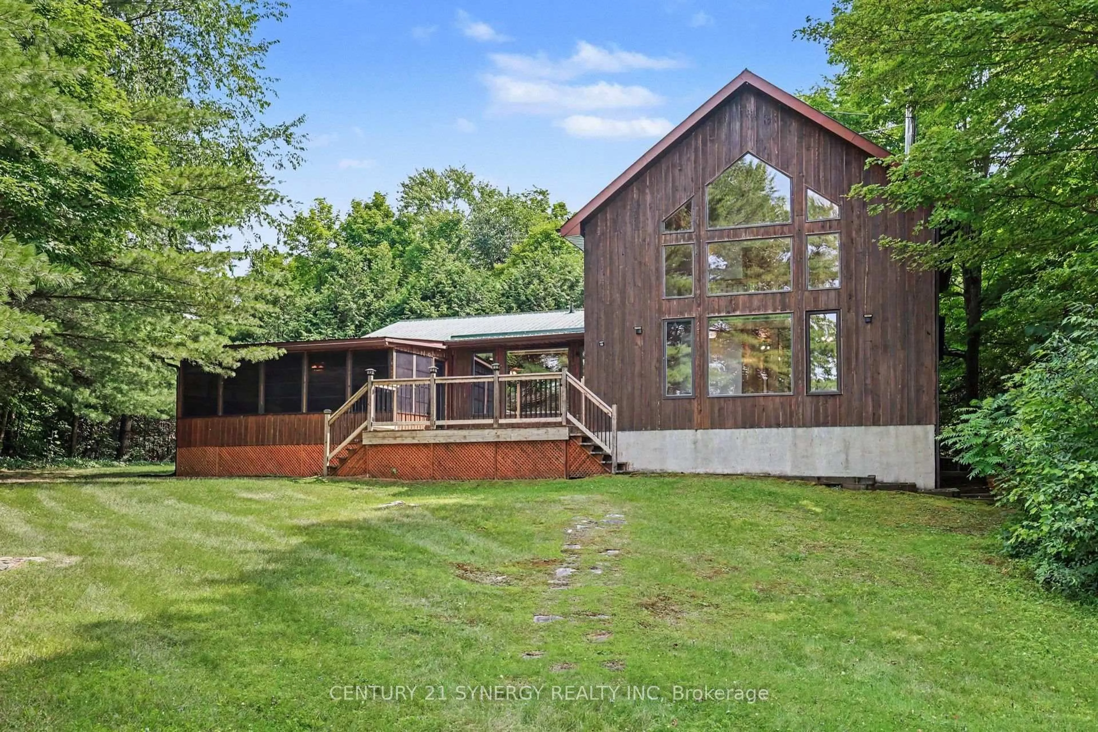 A pic from outside/outdoor area/front of a property/back of a property/a pic from drone, unknown for 1430 Wagner Rd, Sharbot Lake Ontario K0H 2P0