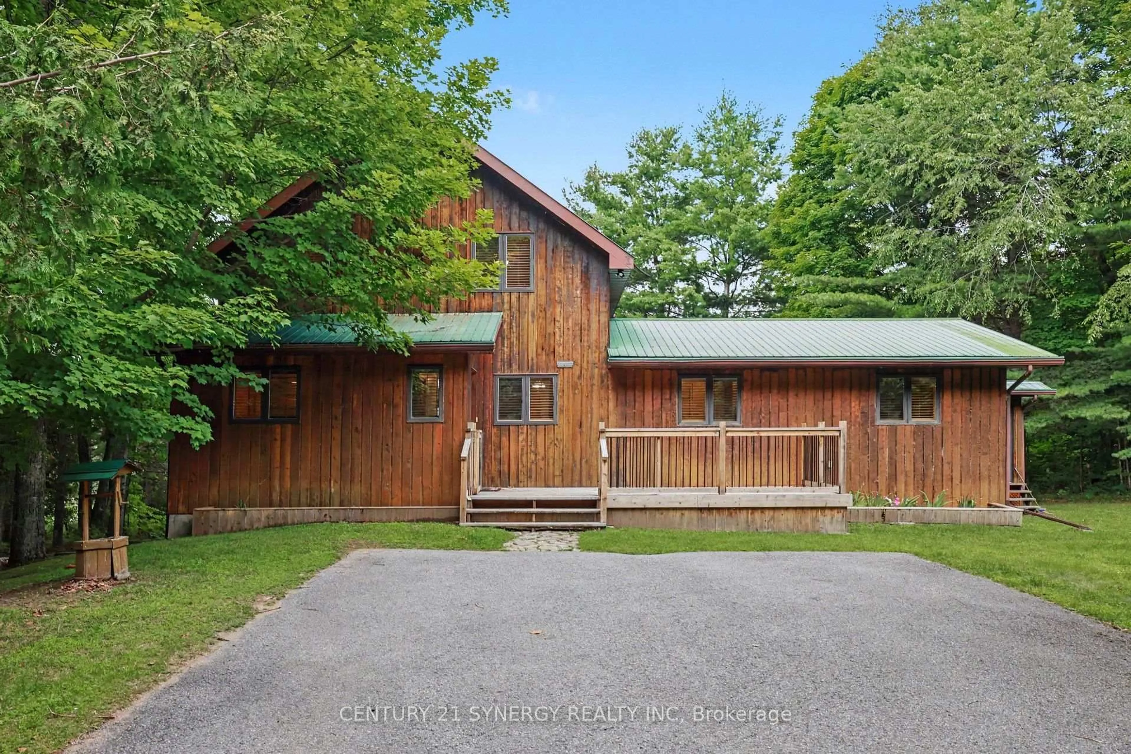 A pic from outside/outdoor area/front of a property/back of a property/a pic from drone, unknown for 1430 Wagner Rd, Sharbot Lake Ontario K0H 2P0