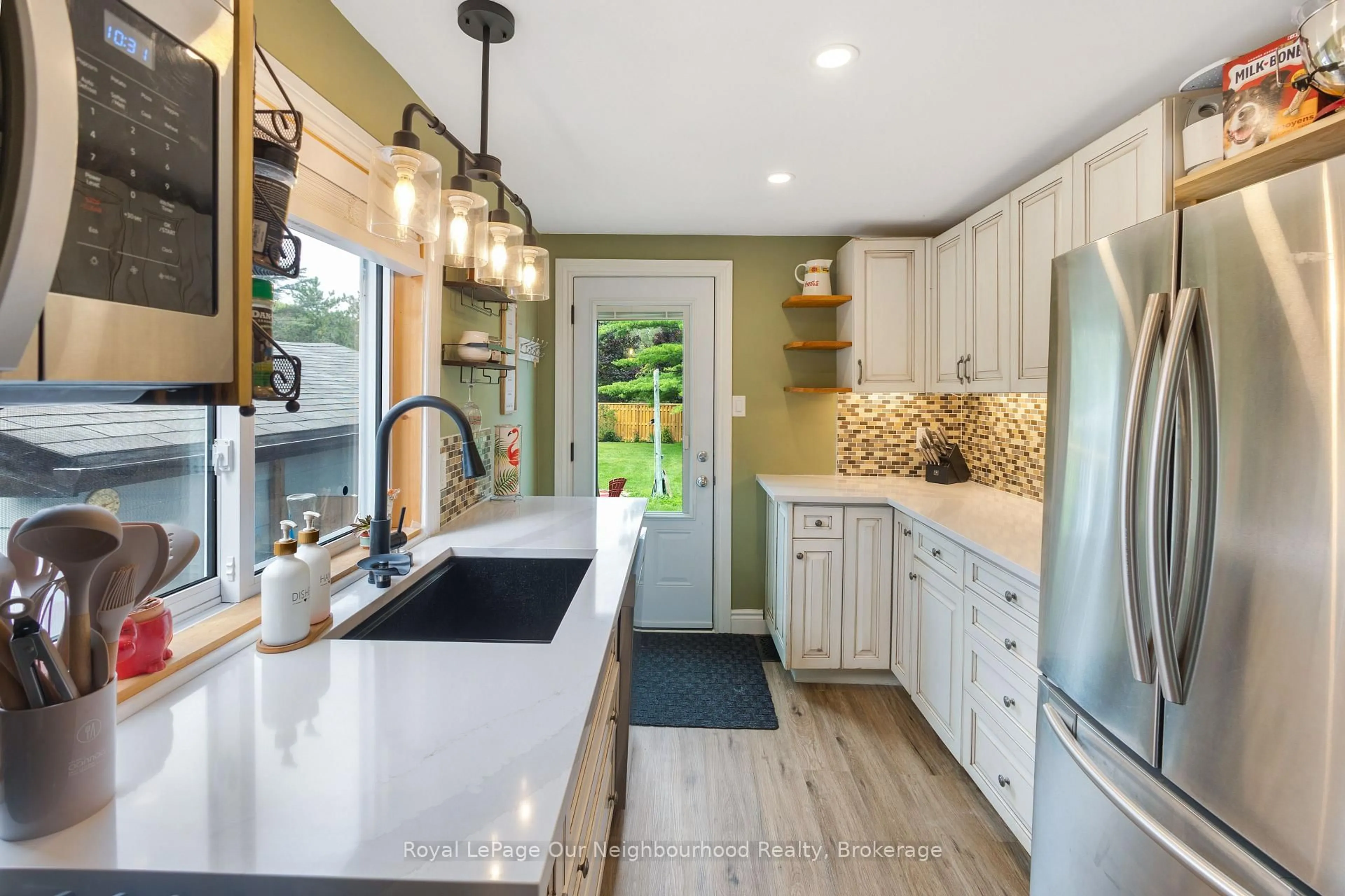Contemporary kitchen, ceramic/tile floor for 1397 Ontario St, Cobourg Ontario K9A 0N7