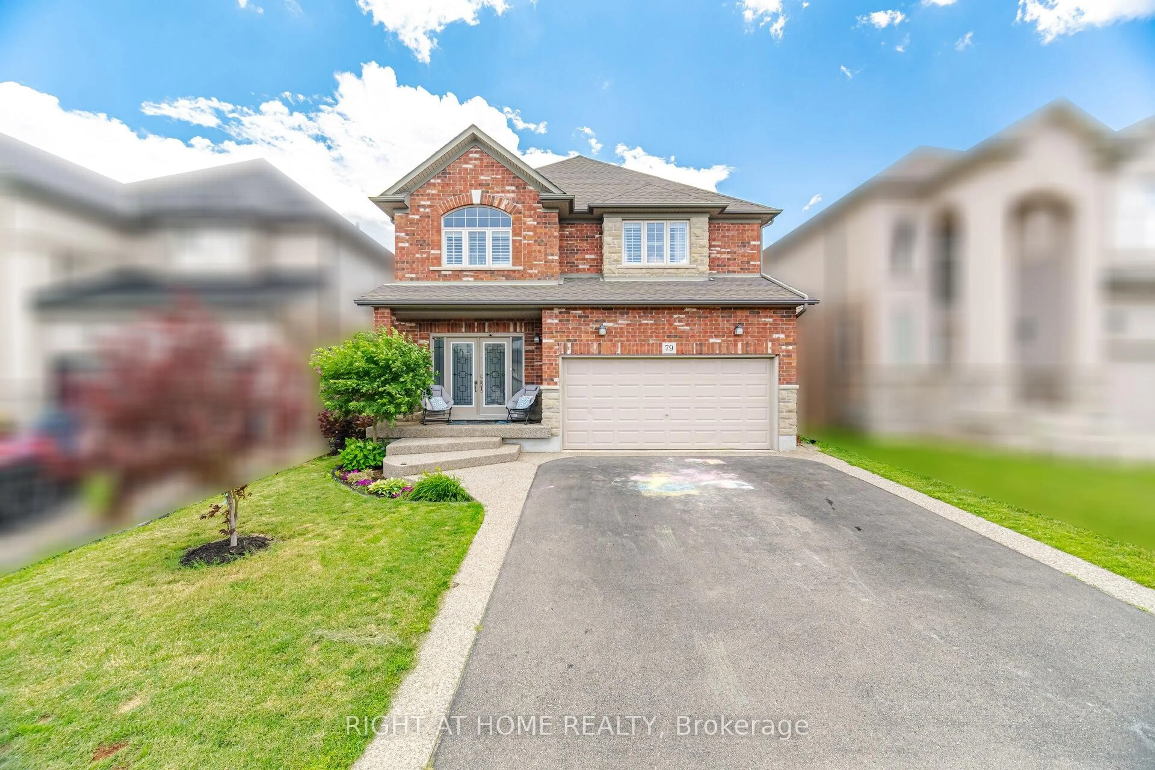 Home with brick exterior material, street for 79 Garinger Cres, Hamilton Ontario L0R 1C0