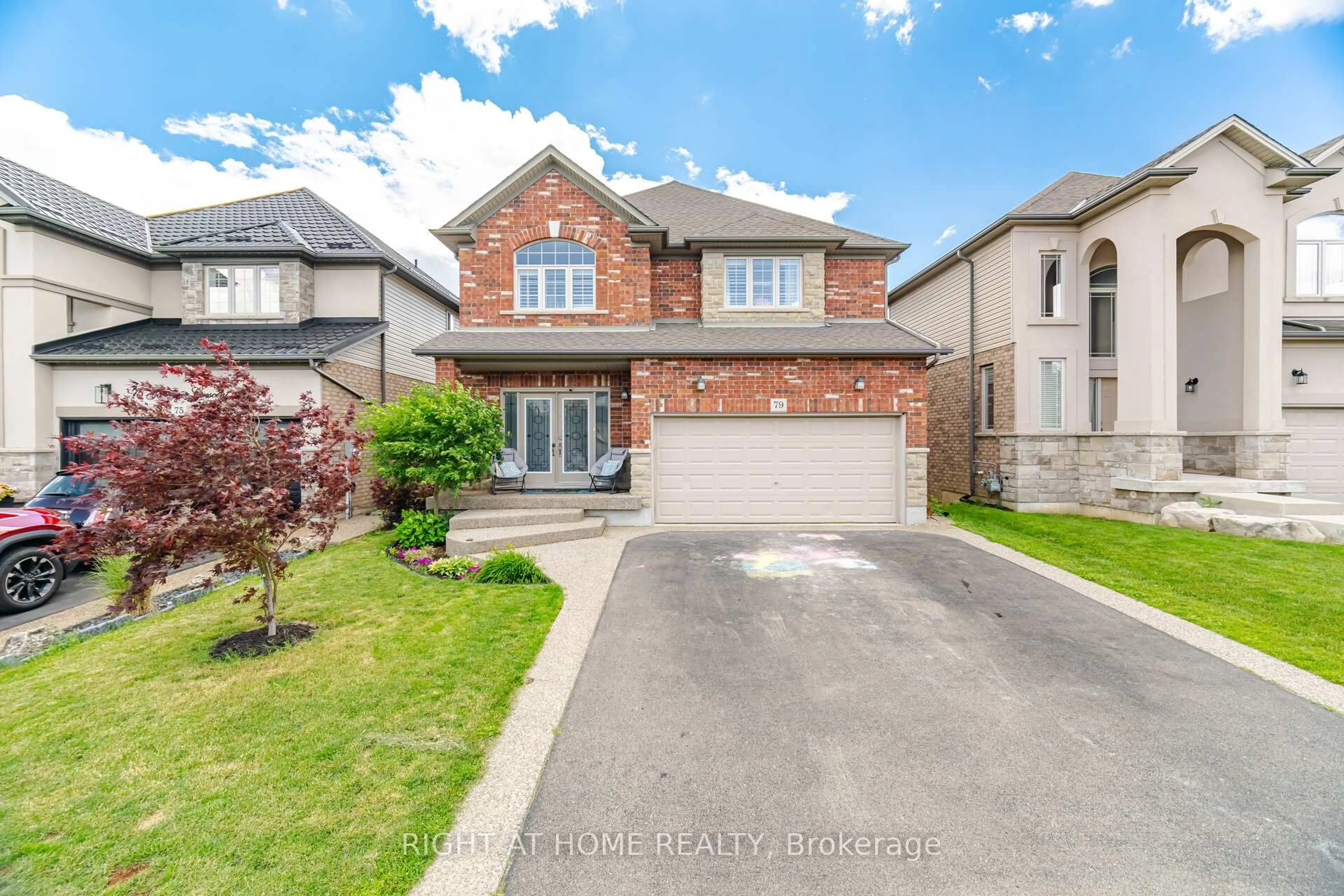 Home with brick exterior material, street for 79 Garinger Cres, Hamilton Ontario L0R 1C0