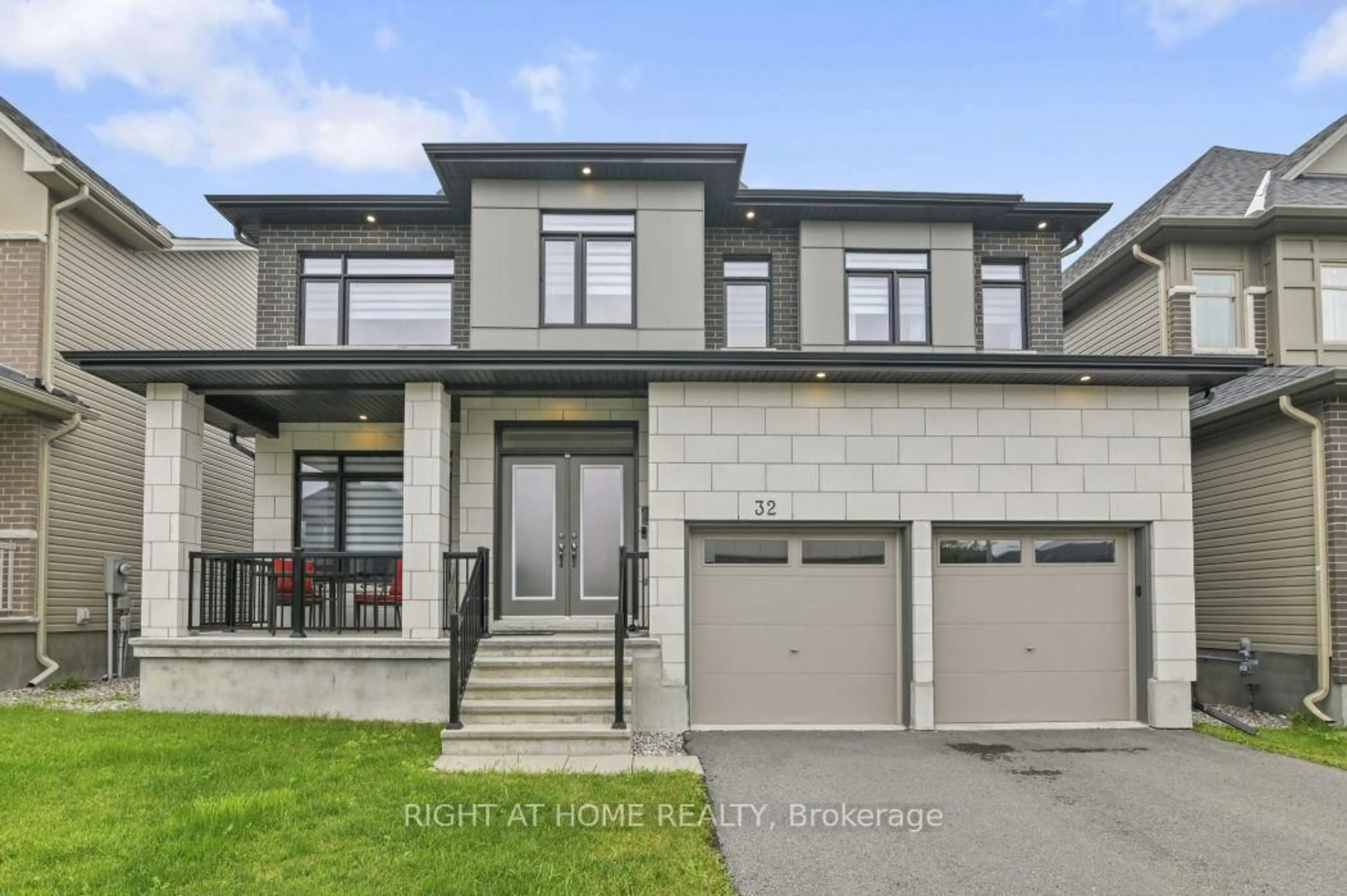 Home with brick exterior material, street for 32 Edenbridge Crt, Orleans Ontario K1W 0P1