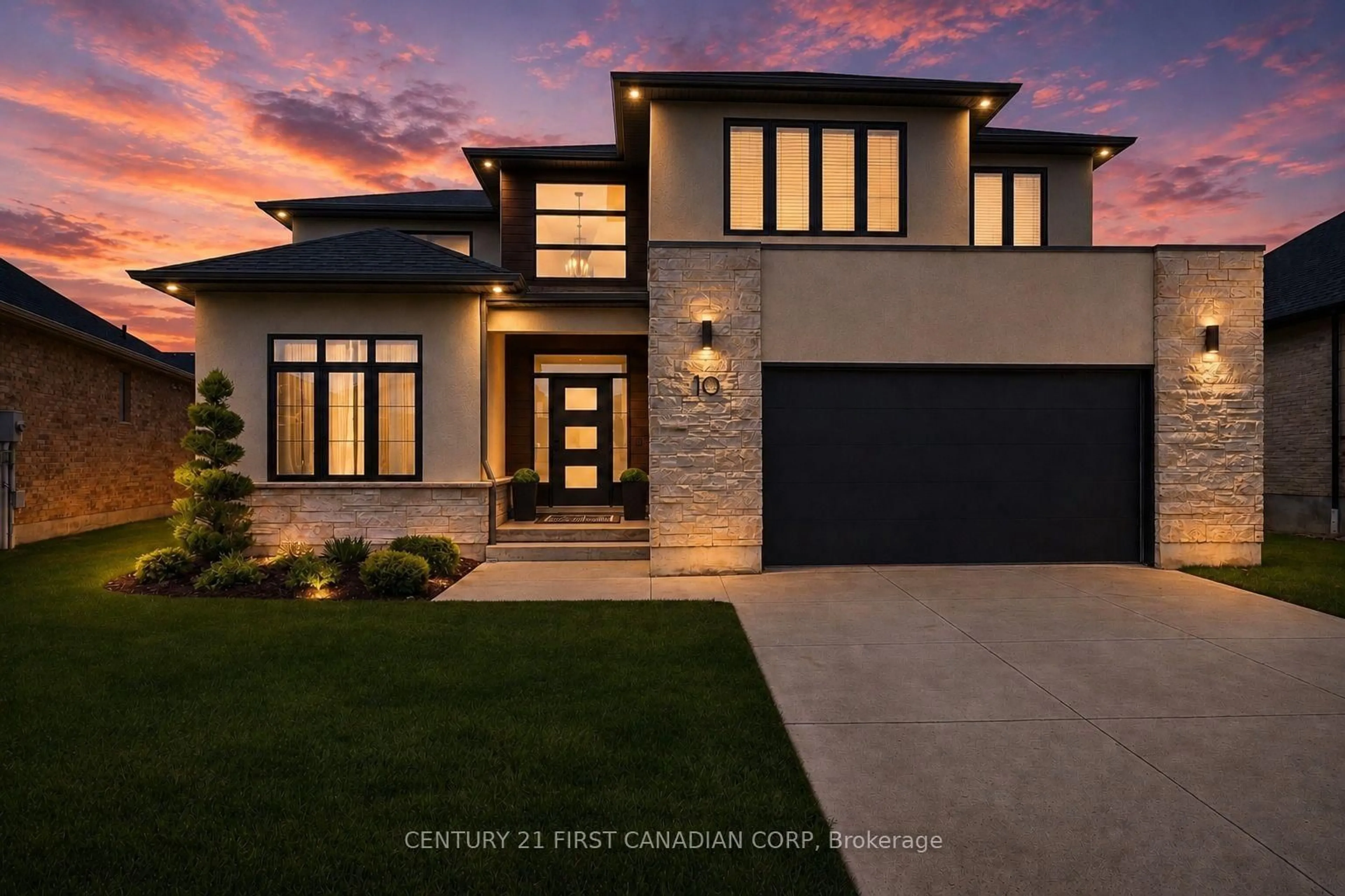 Home with brick exterior material, street for 10 Beaty Lane, Zorra Ontario N0M 2M0