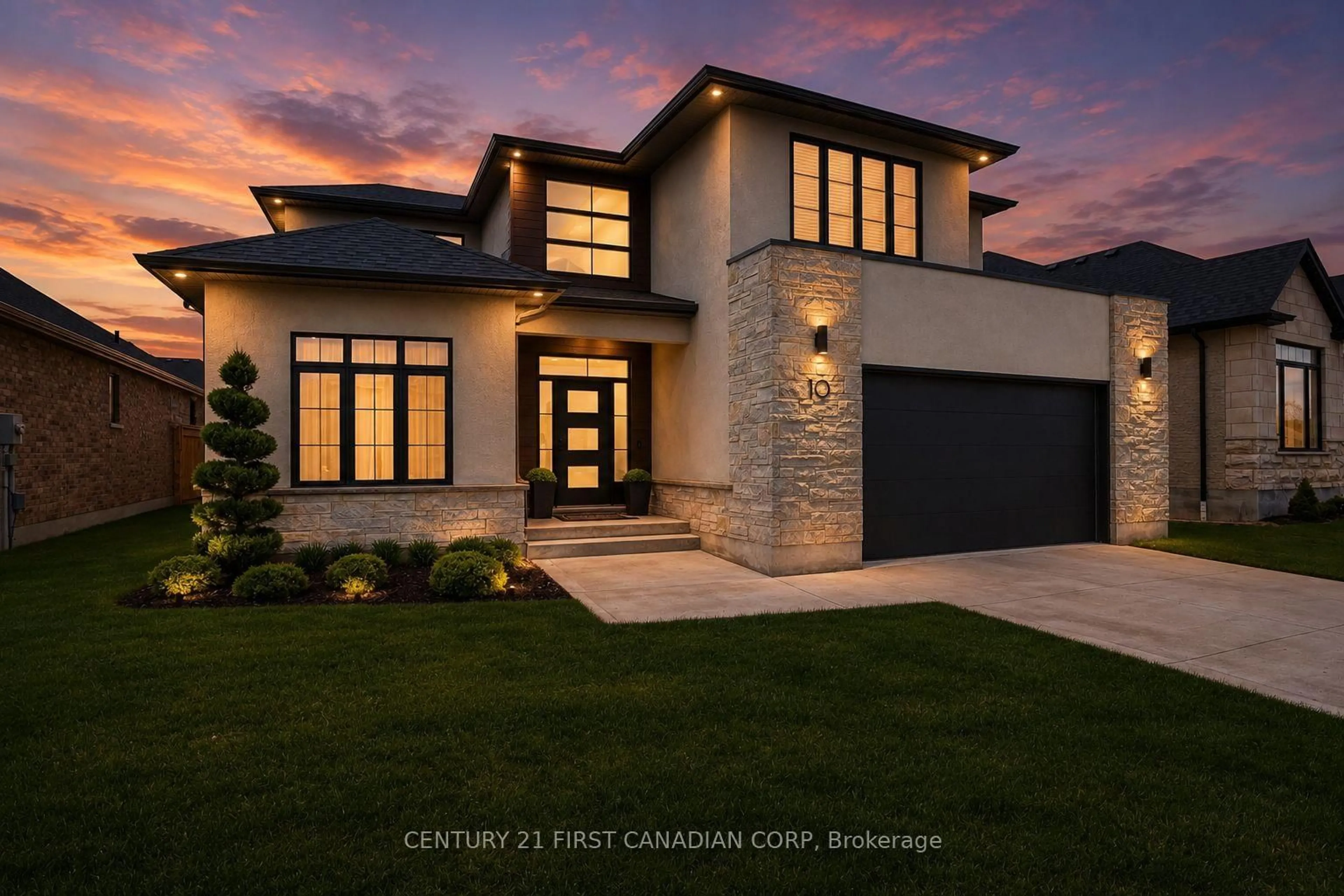 Home with brick exterior material, street for 10 Beaty Lane, Zorra Ontario N0M 2M0