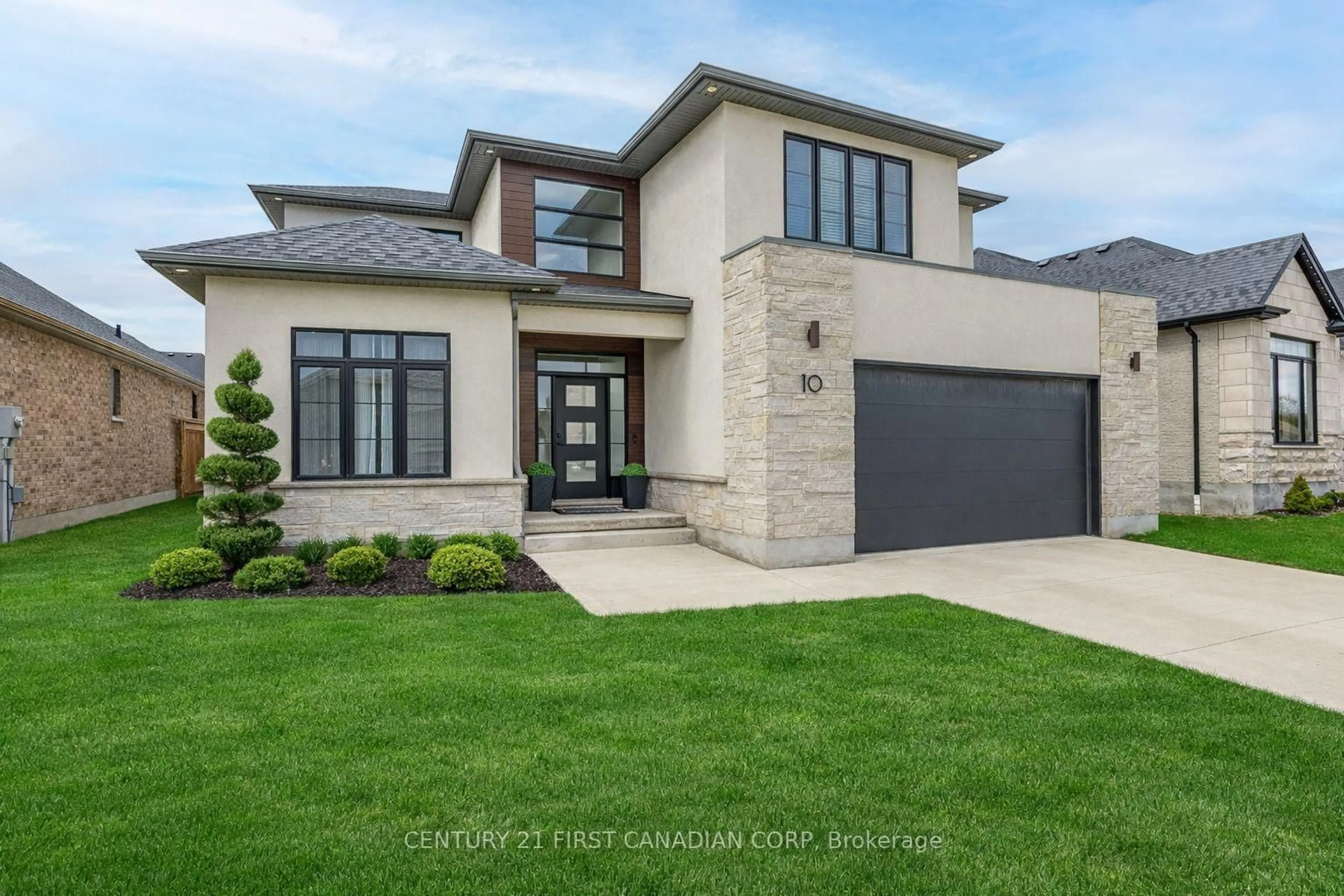 Home with brick exterior material, street for 10 Beaty Lane, Zorra Ontario N0M 2M0