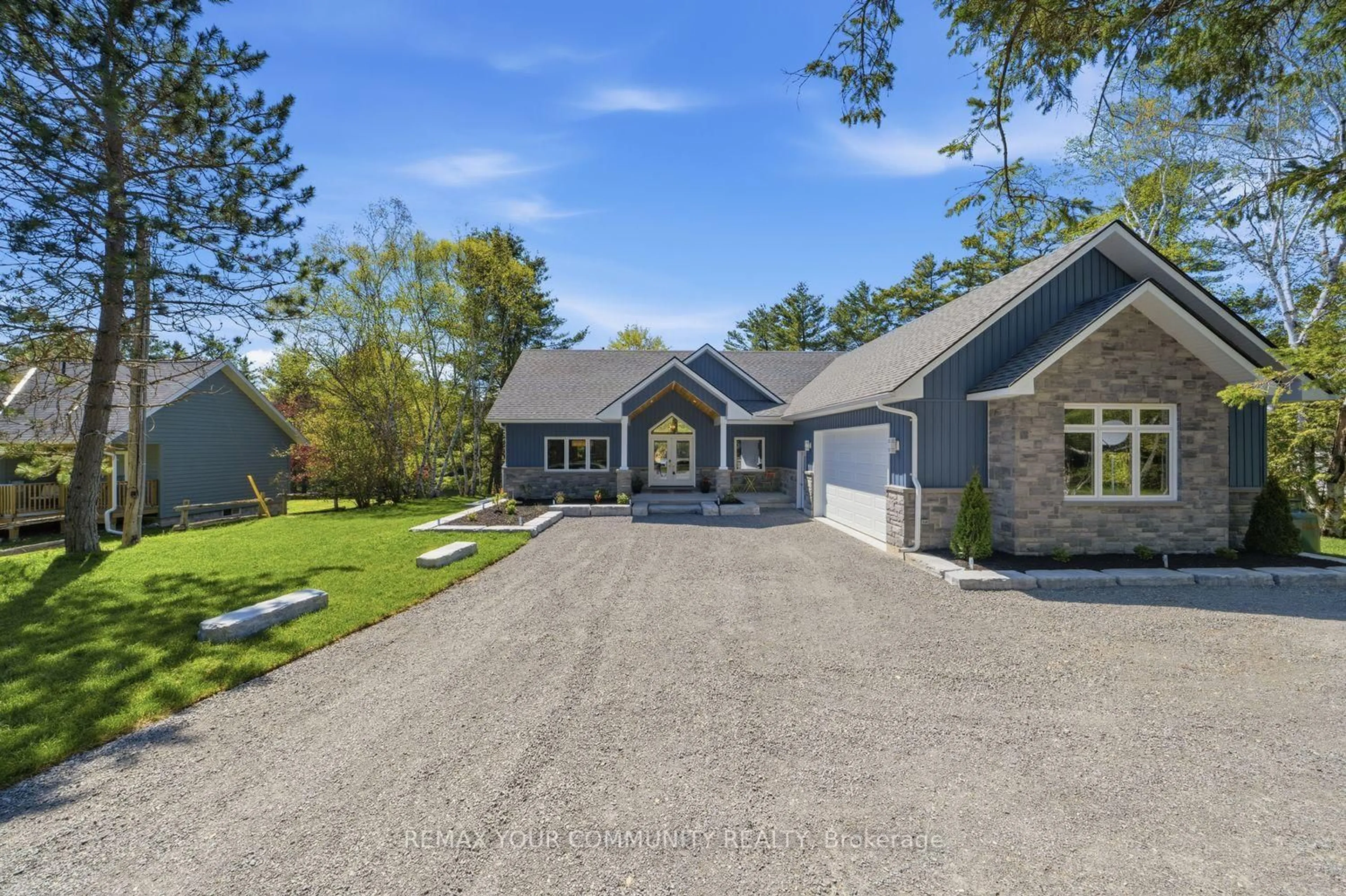 A pic from outside/outdoor area/front of a property/back of a property/a pic from drone, street for 142 Bentley Lake Loop, Faraday Ontario L0L 1C0
