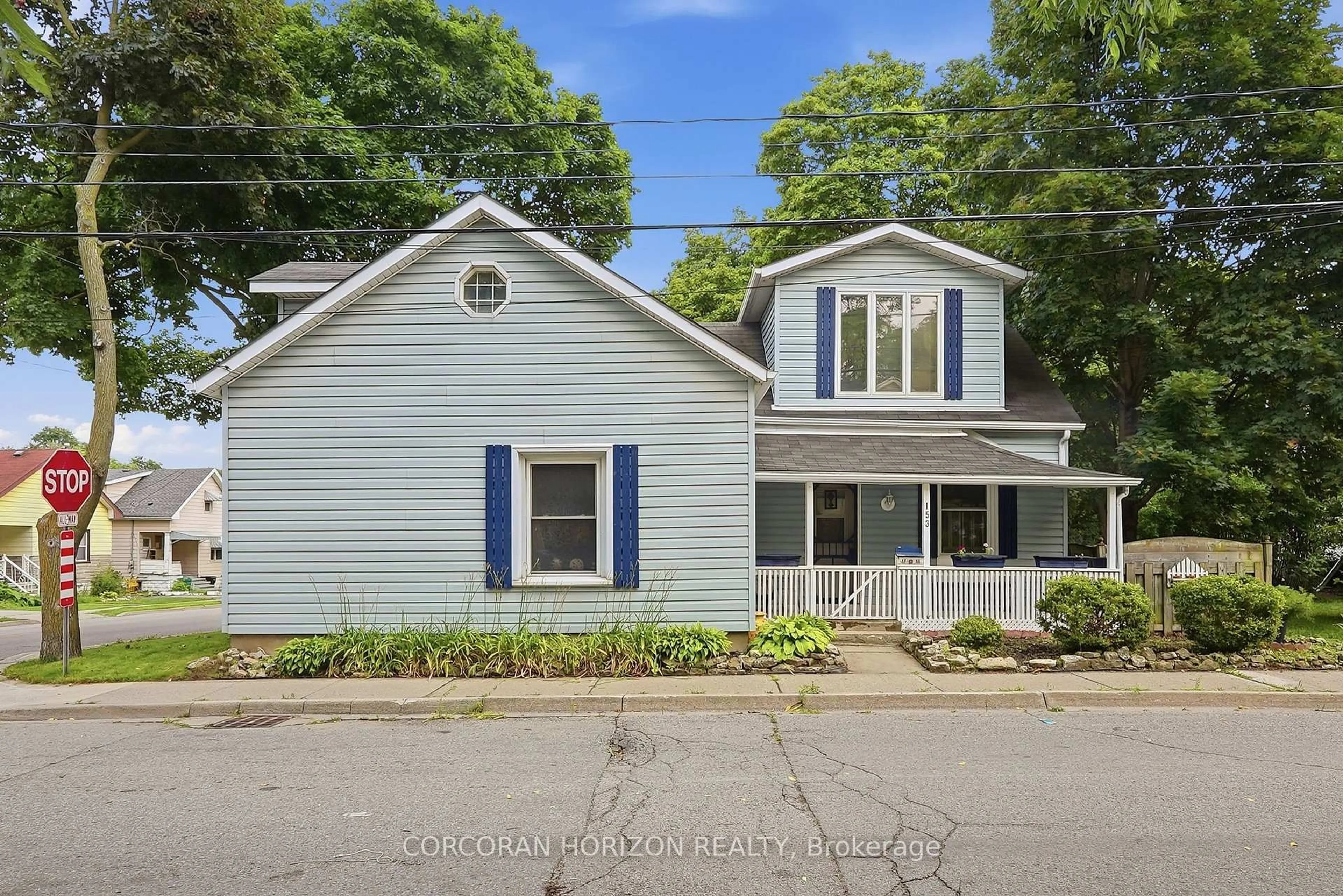 Home with vinyl exterior material, street for 153 Montrose St, Cambridge Ontario N3H 2H5