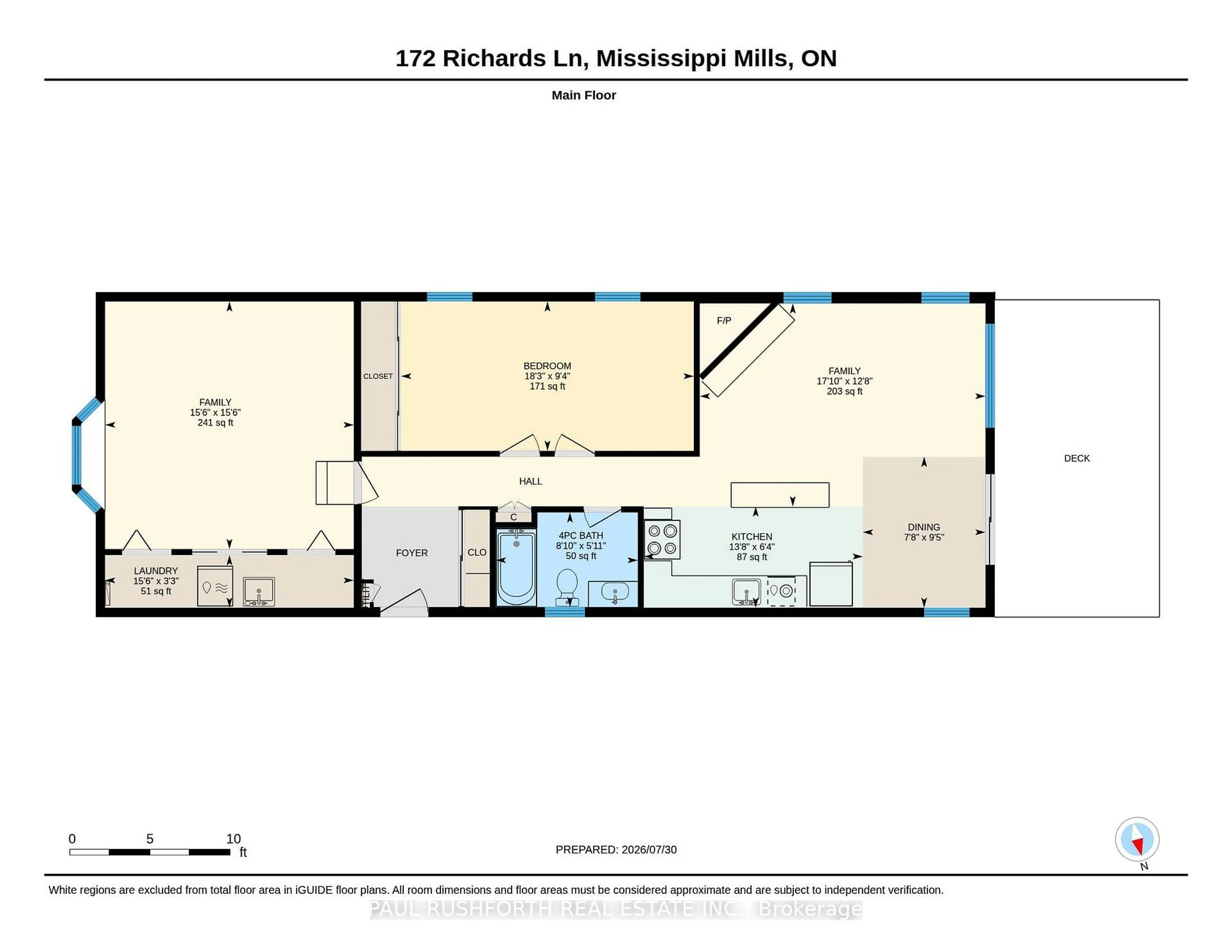 Floor plan for 172 Richards Lane, Carleton Place Ontario K7C 3P1