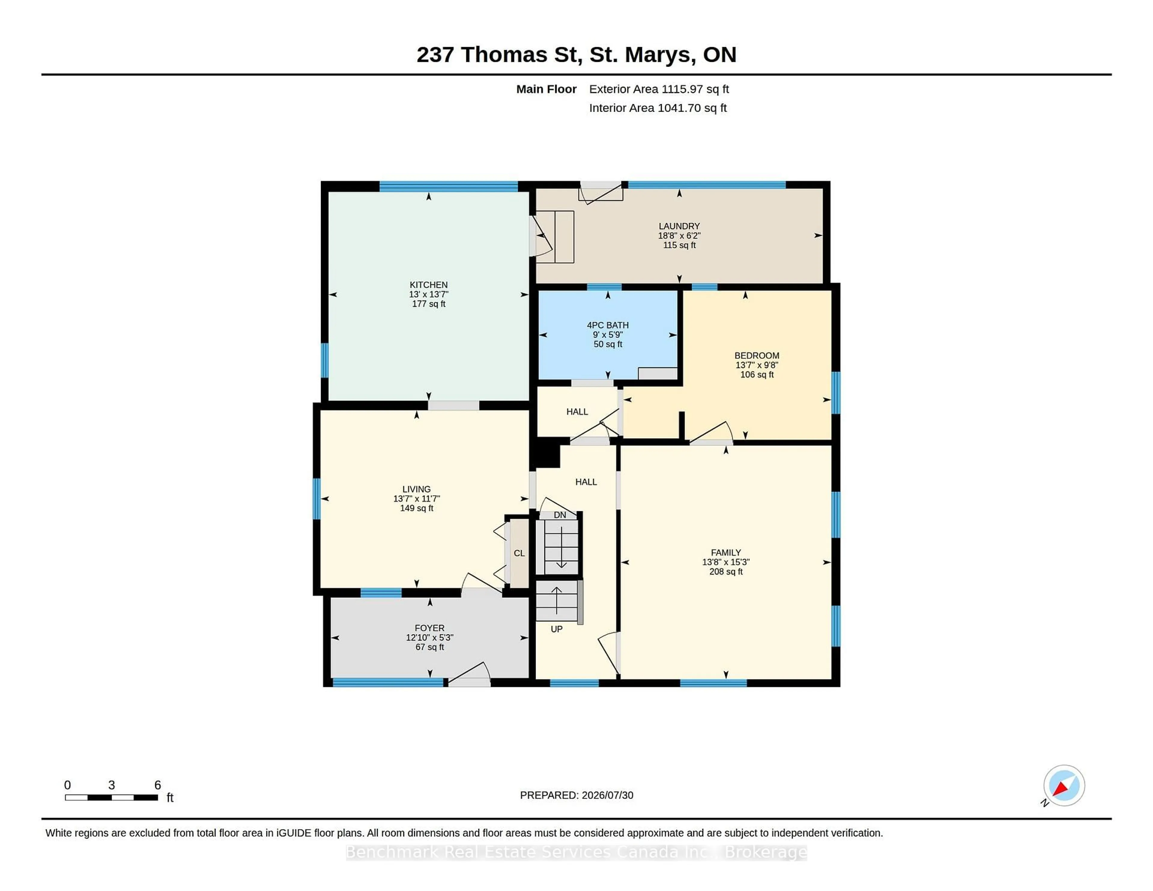 Floor plan for 237 Thomas St, St. Marys Ontario N4X 1C2