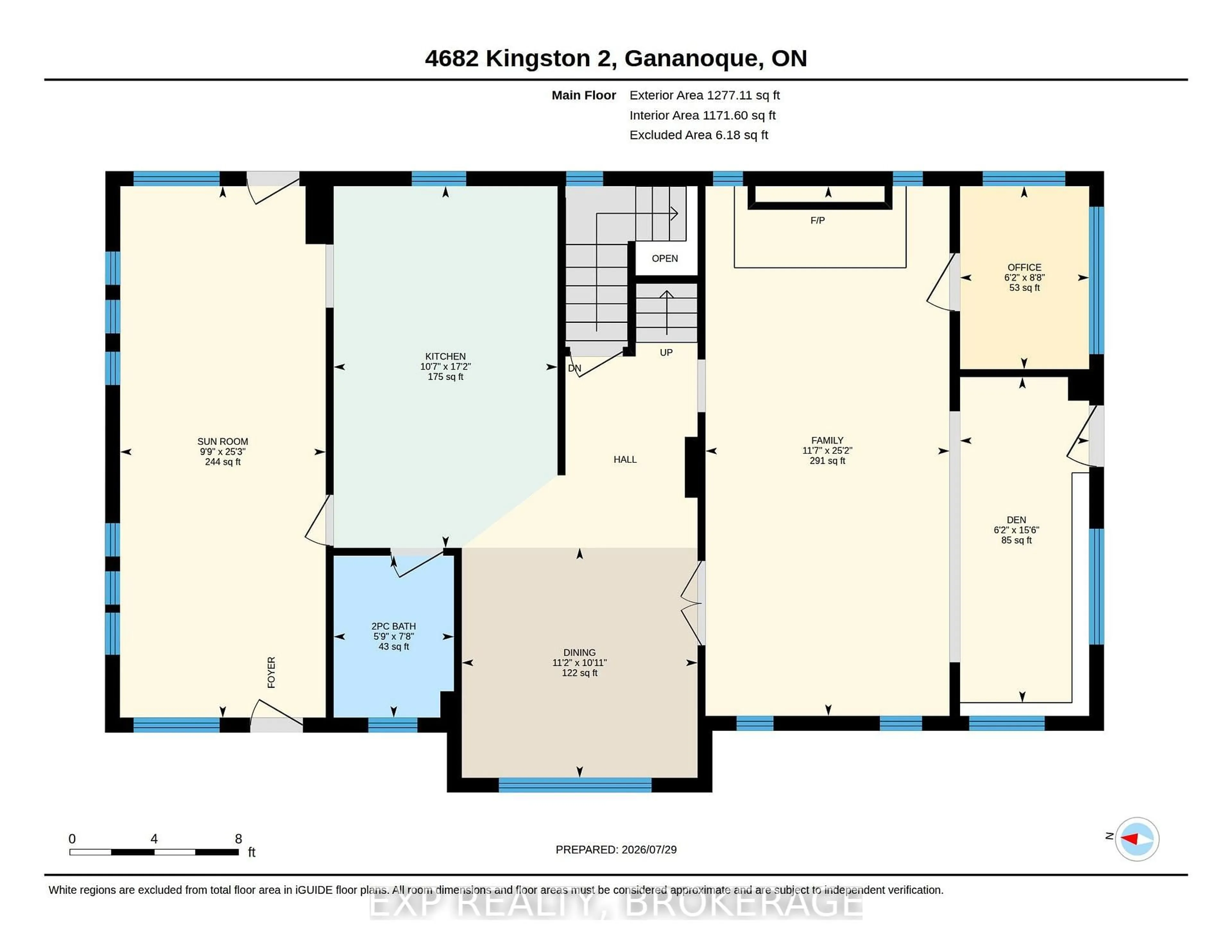 Floor plan for 4682 COUNTY 2 Rd, Front of Leeds & Seeleys Bay Ontario K7G 2V5