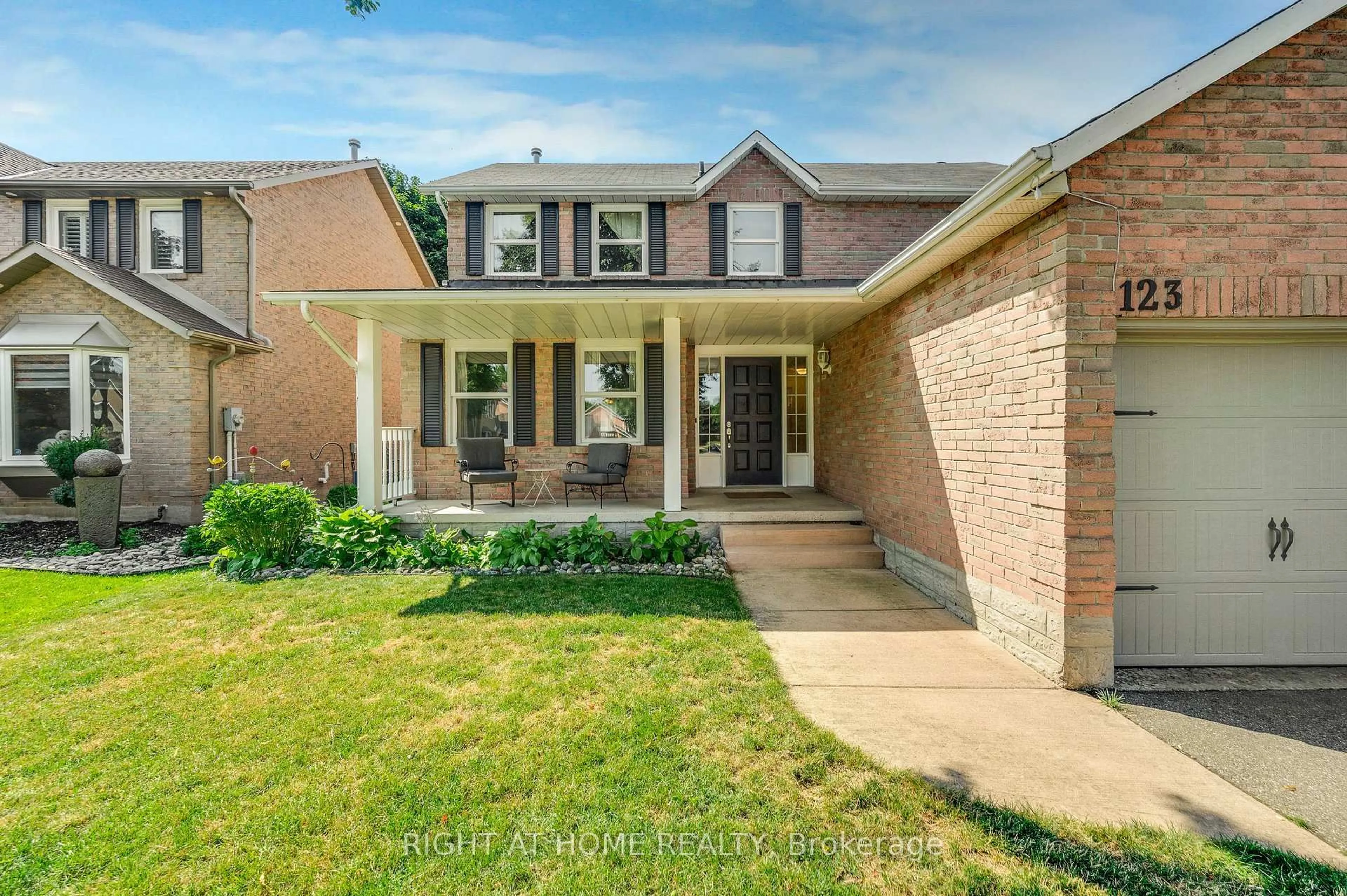 Home with brick exterior material, street for 123 Benn Dr, Cambridge Ontario N1T 1E7