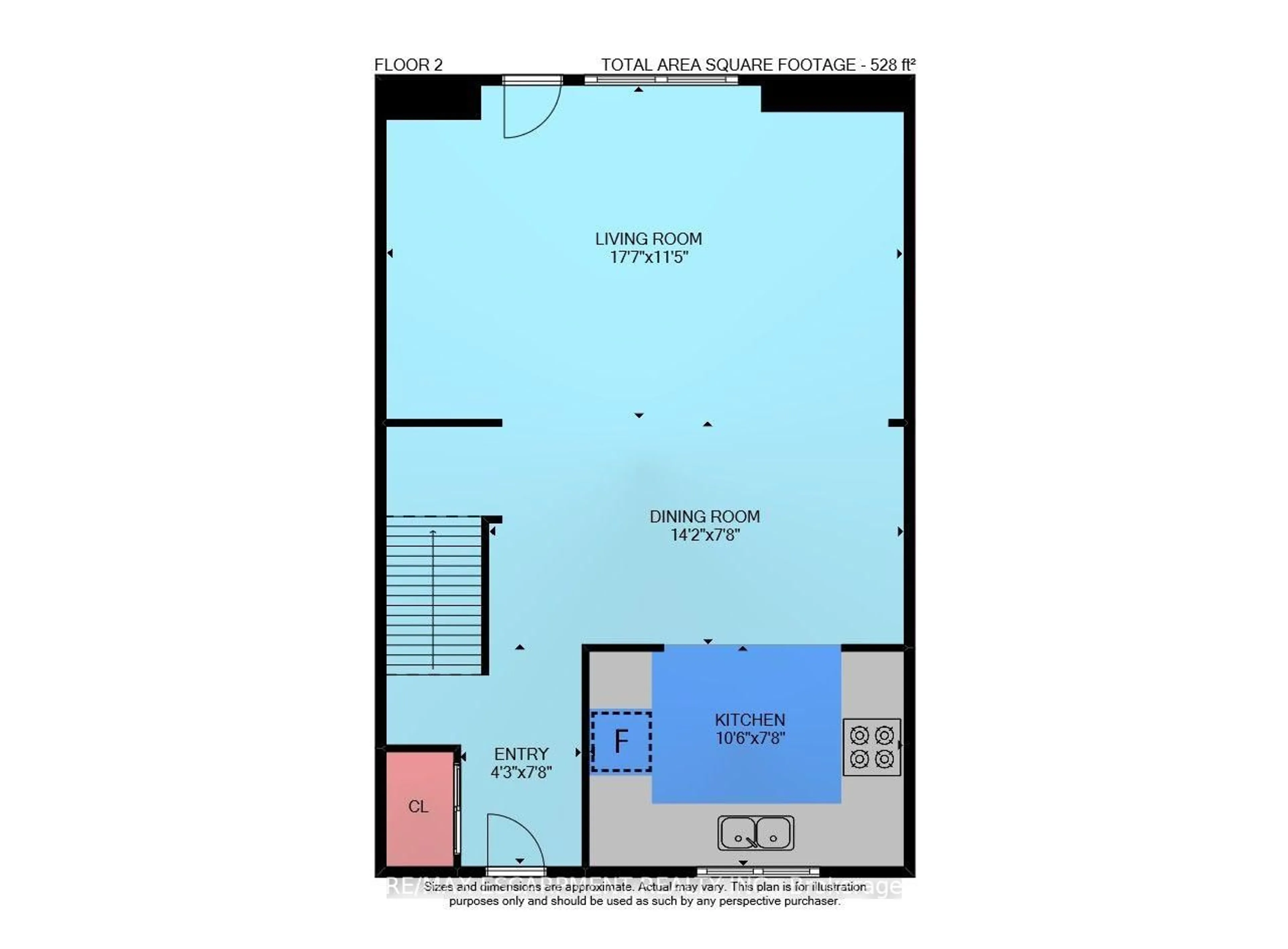 Floor plan for 125 Bonaventure Dr #50, Hamilton Ontario L9C 5Y9