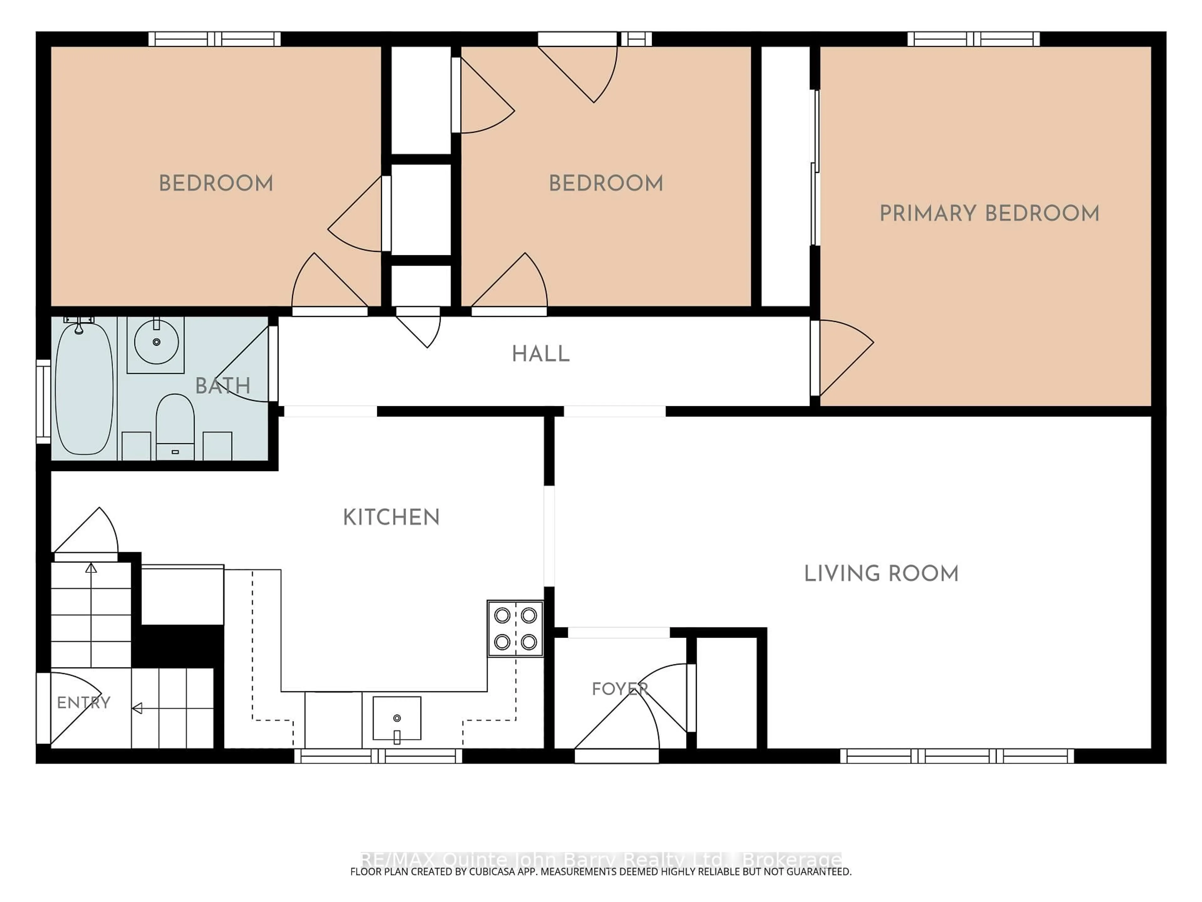 Floor plan for 14 Gould St, Quinte West Ontario K8V 1Y6