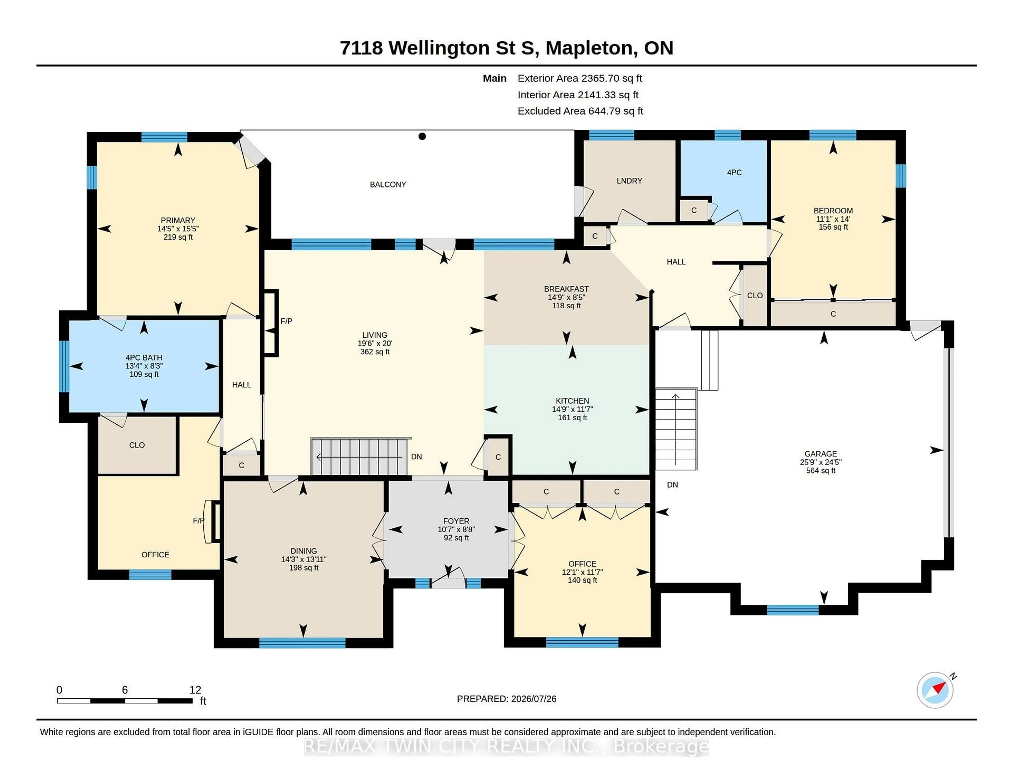 Floor plan for 7118 Wellington Rd 11 Rd, Mapleton Ontario N0G 1P0