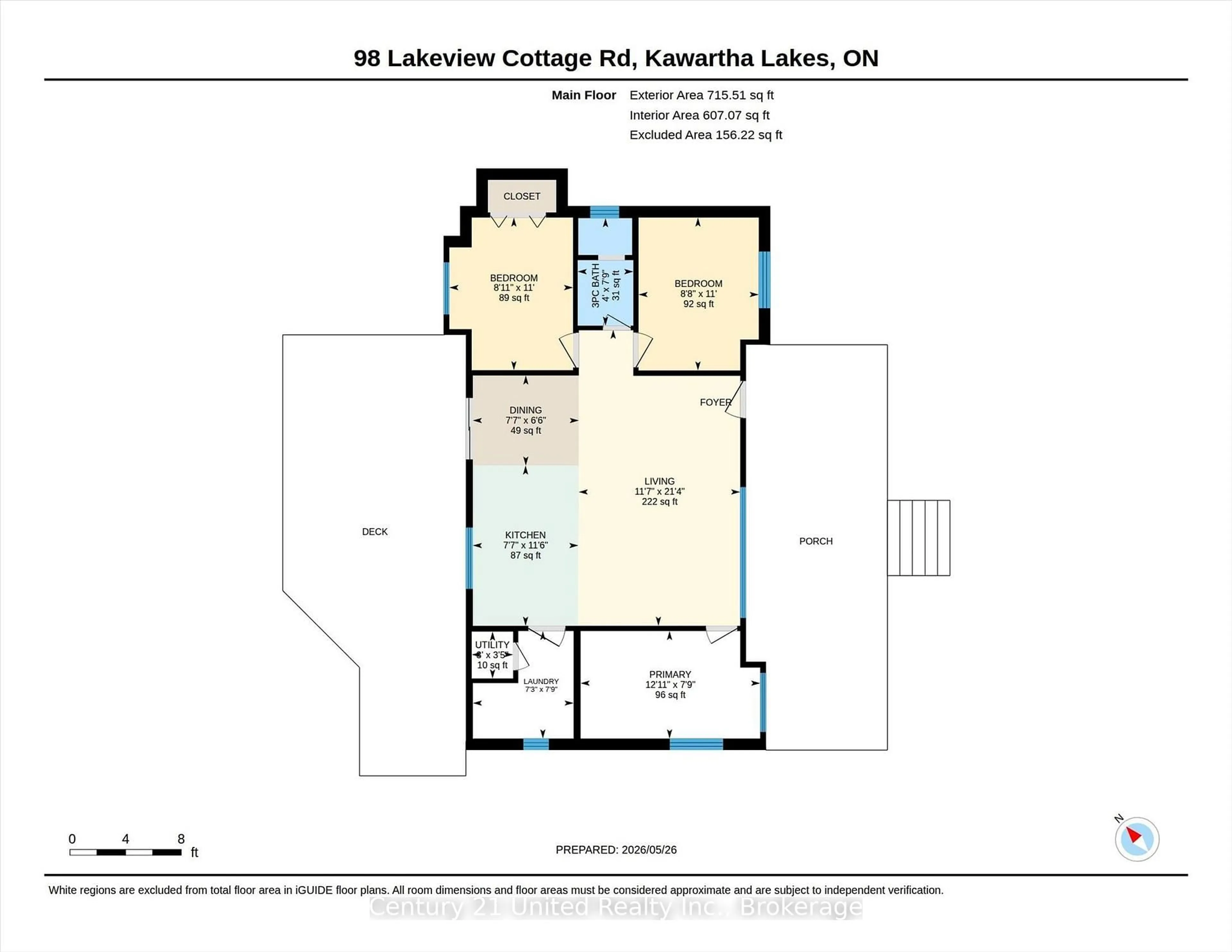 Floor plan for 98 Lakeview Cottage Rd, Kawartha Lakes Ontario K0M 2B0