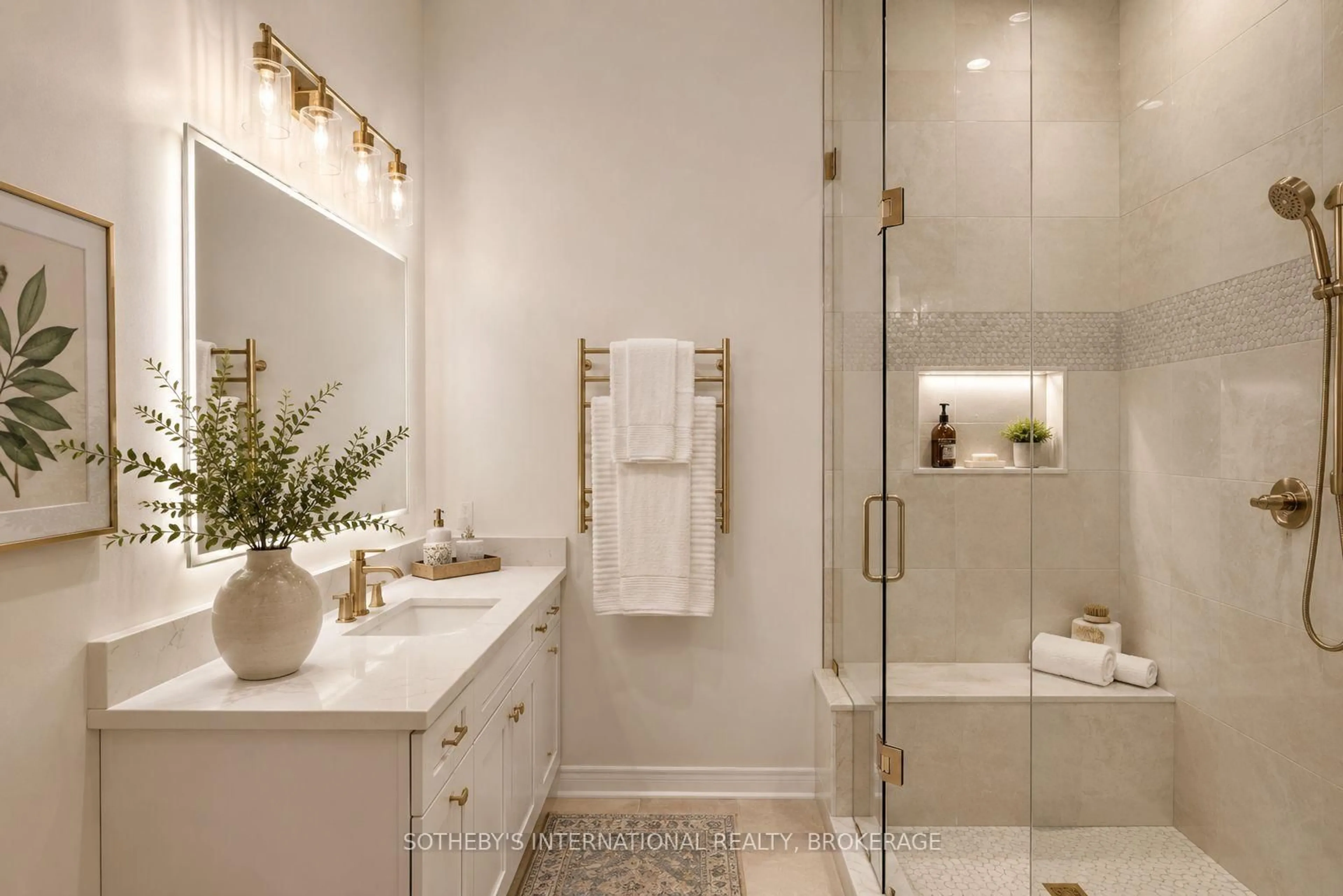 Contemporary bathroom, ceramic/tile floor for 51 Brock St, Niagara-on-the-Lake Ontario L0S 1J0