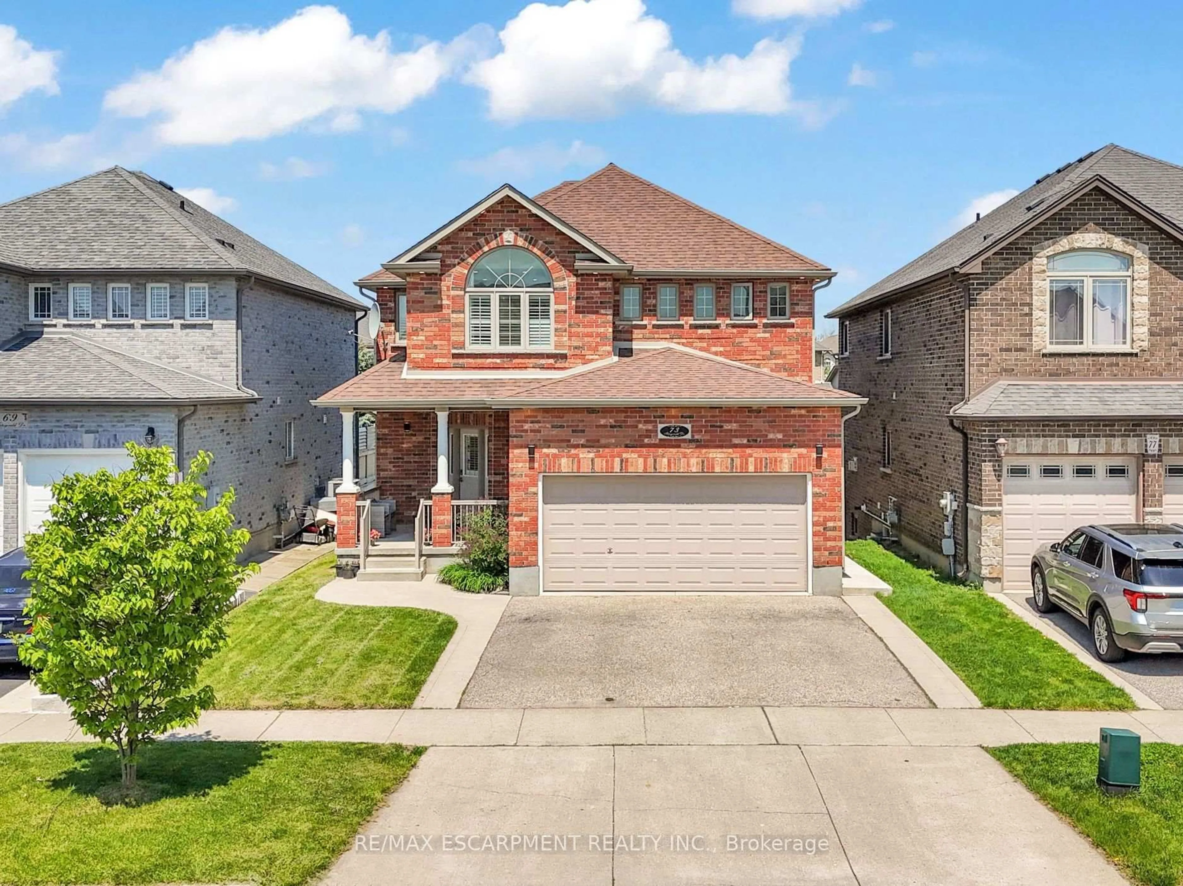 Home with brick exterior material, street for 73 Fitzgerald Dr, Cambridge Ontario N1T 2C6