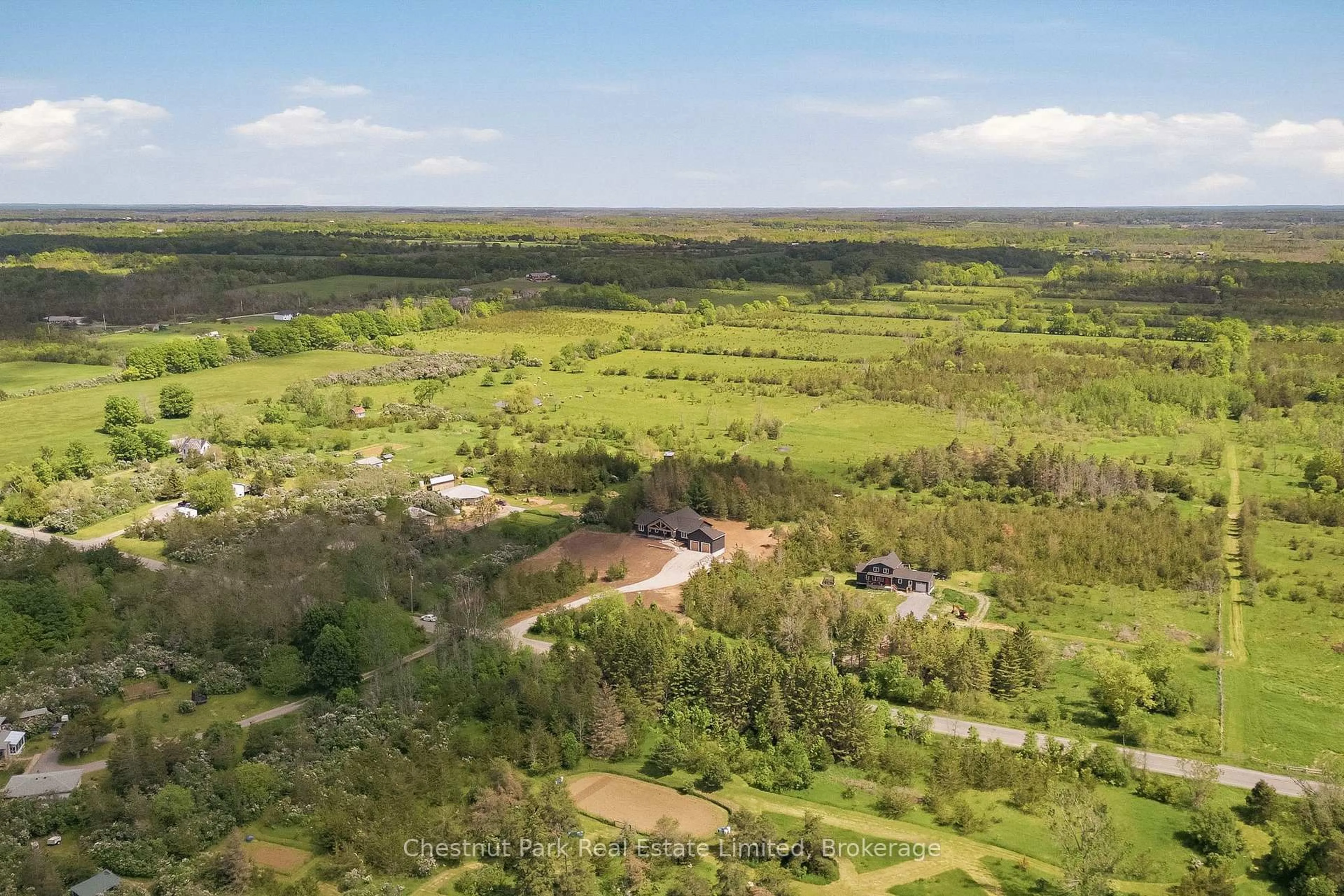 A pic from outside/outdoor area/front of a property/back of a property/a pic from drone, forest/trees view for 2621 Victoria Rd, Prince Edward County Ontario K0K 2L0