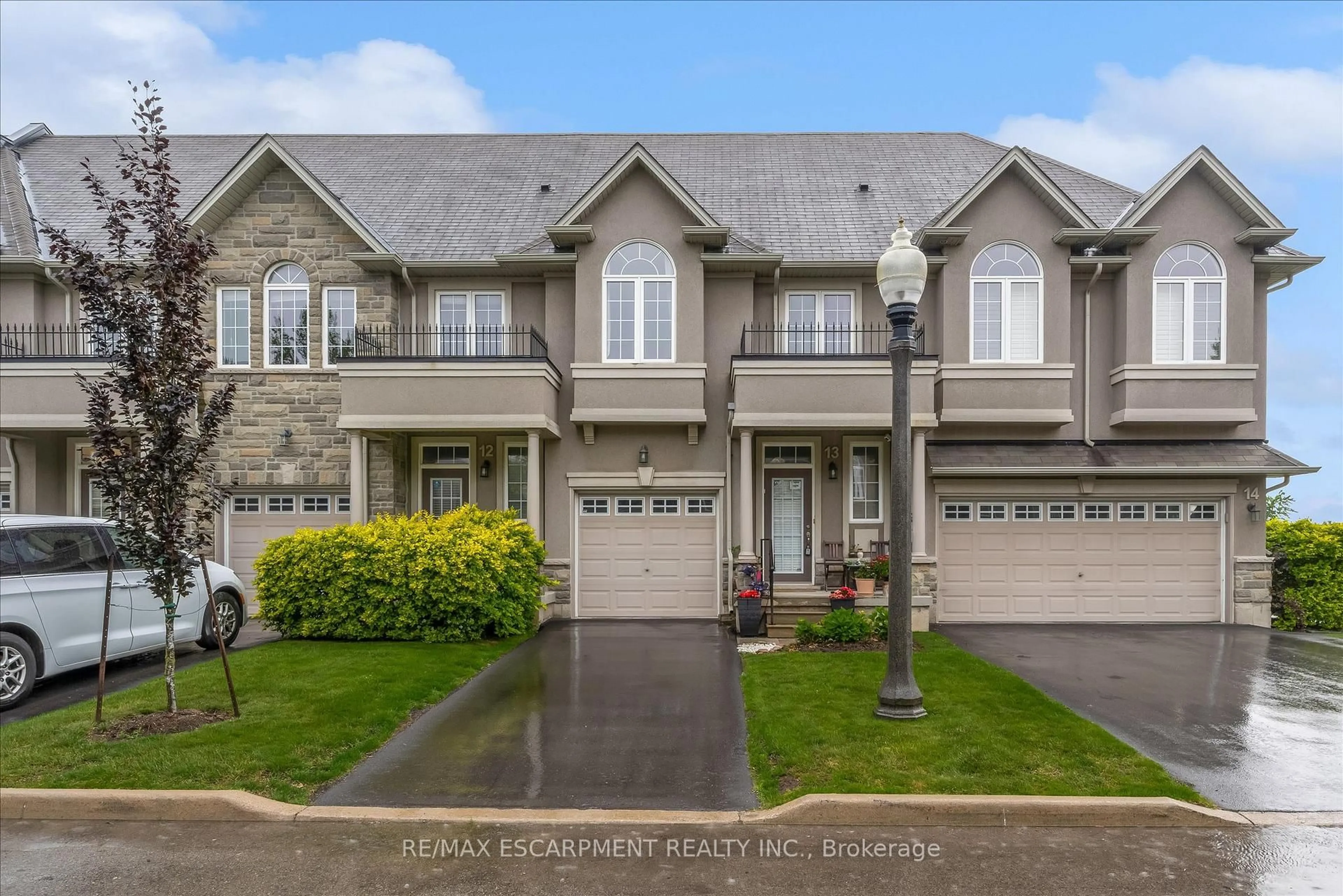 A pic from outside/outdoor area/front of a property/back of a property/a pic from drone, street for 370 Stonehenge Dr #13, Hamilton Ontario L9K 0H9