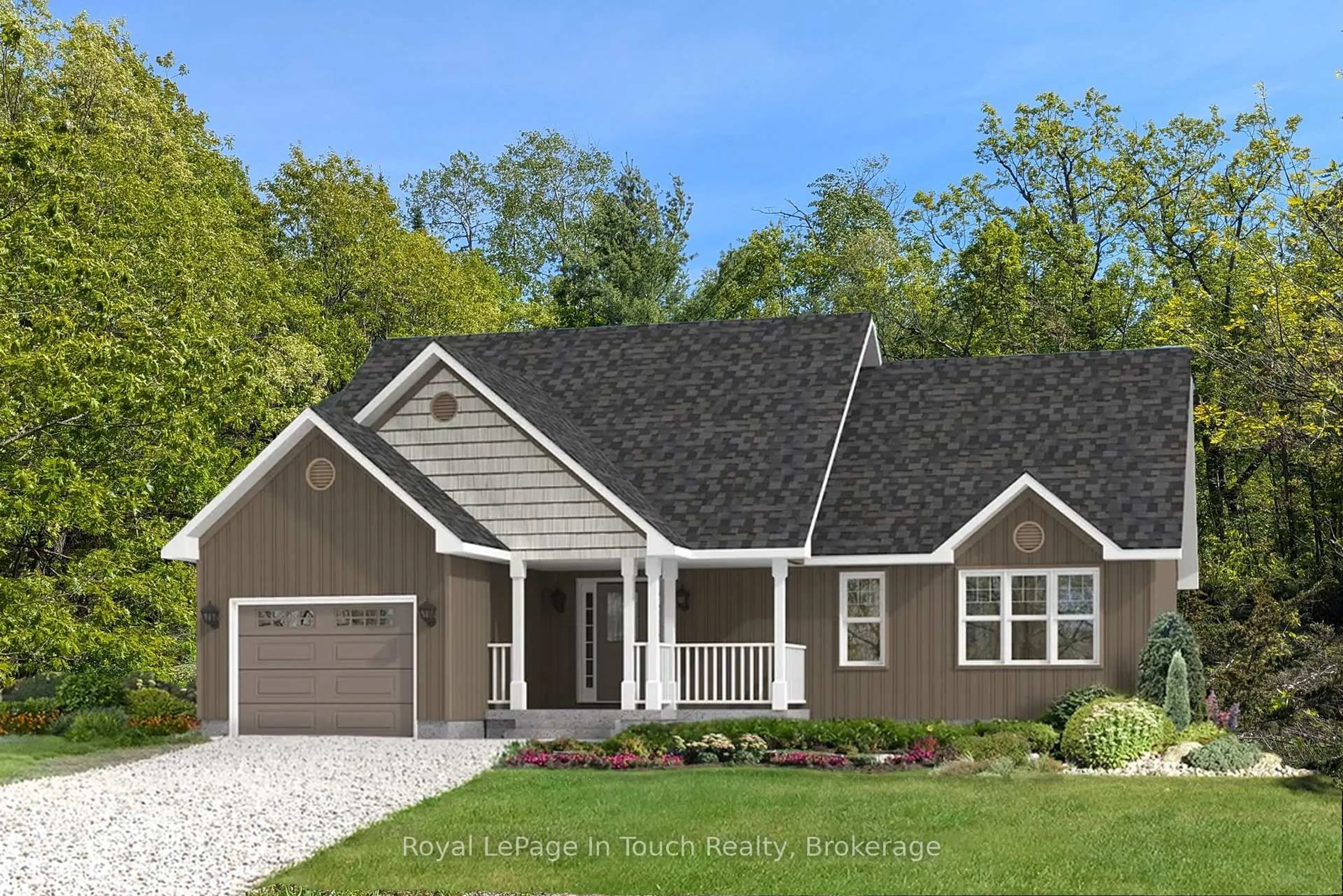 Home with vinyl exterior material, street for 446 South Bay Rd, Georgian Bay Ontario L0K 1S0