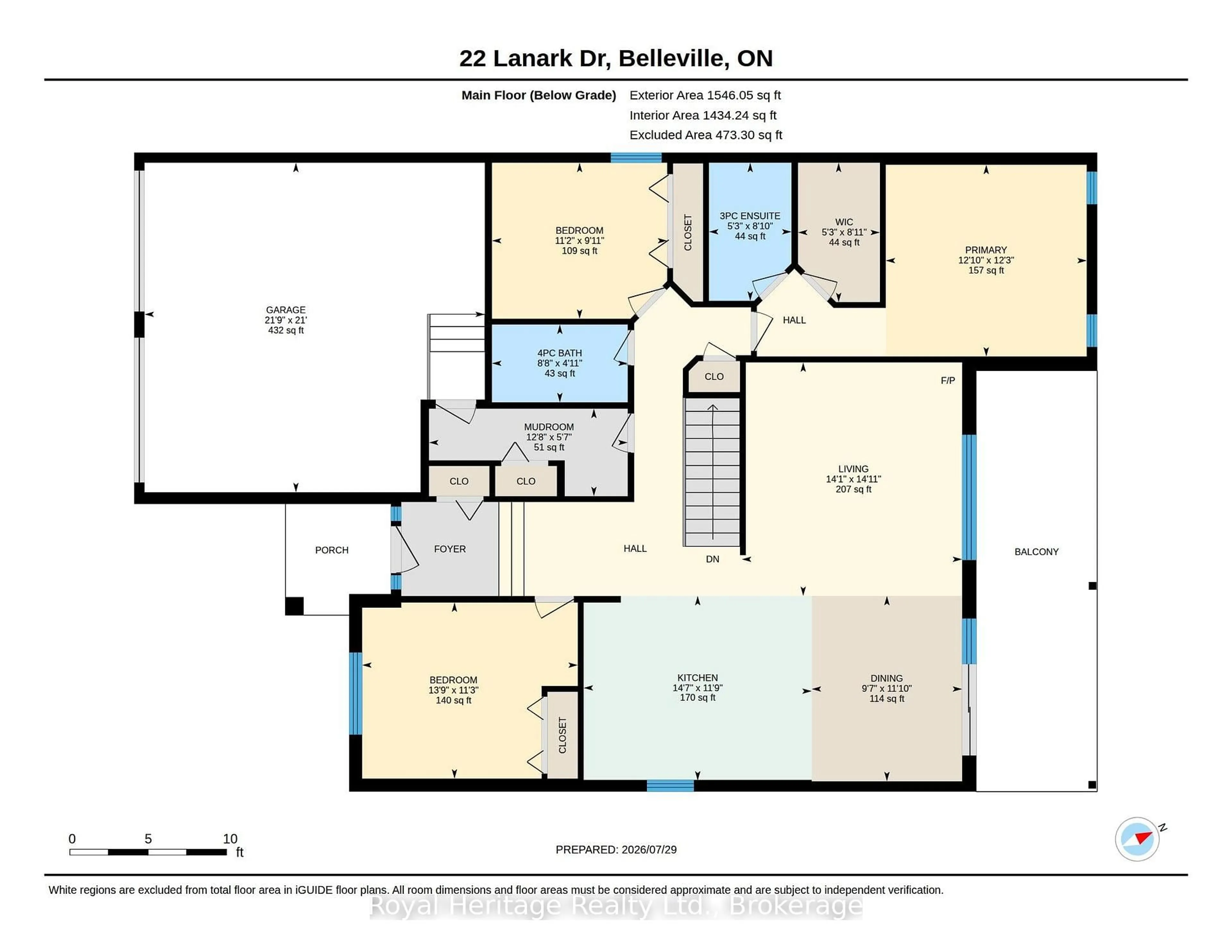 Floor plan for 22 Lanark Dr, Belleville Ontario K8N 0G5