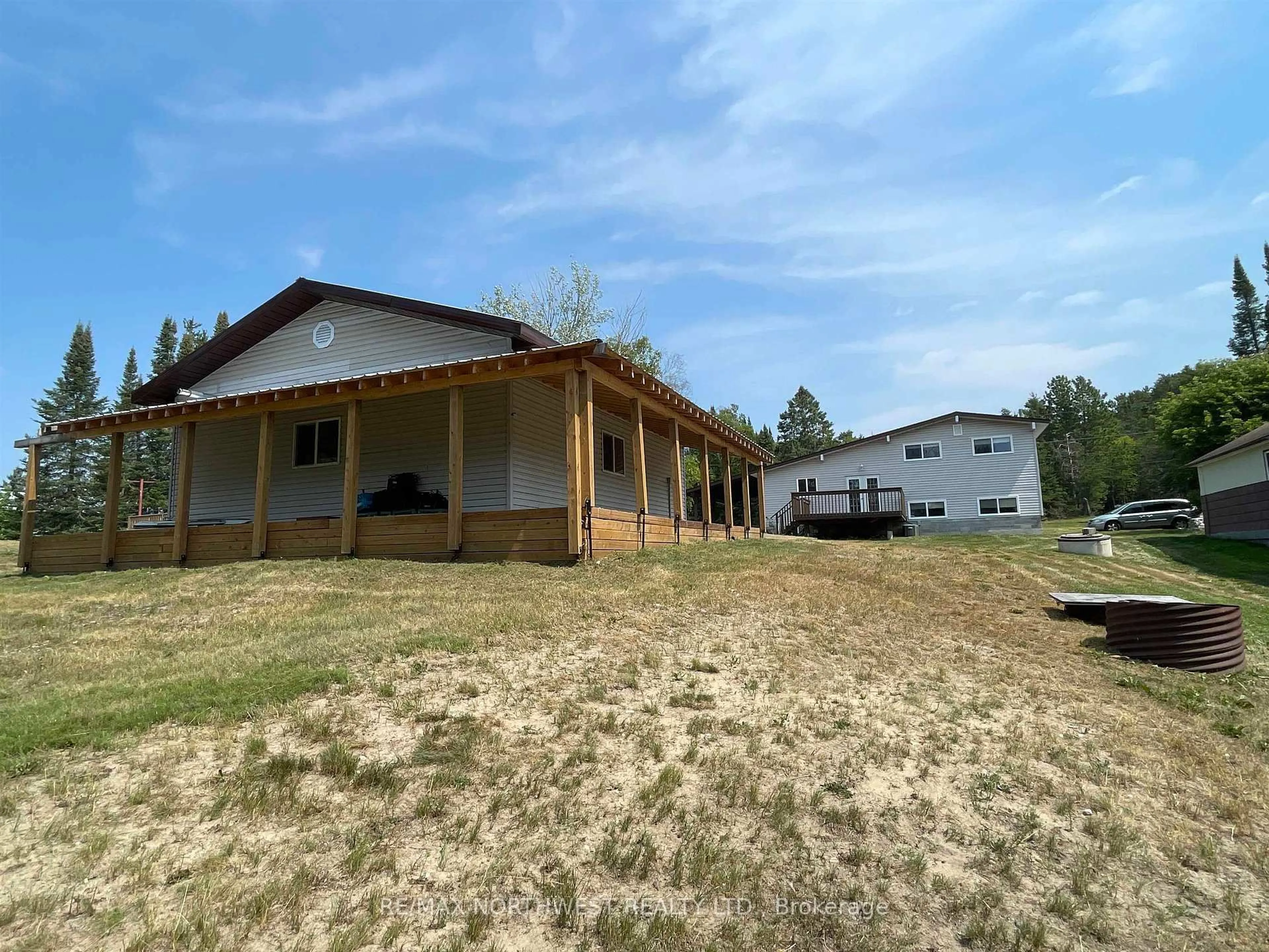 A pic from outside/outdoor area/front of a property/back of a property/a pic from drone, building for 62 Bedworth Road, Dryden Ontario P8N 2Y4